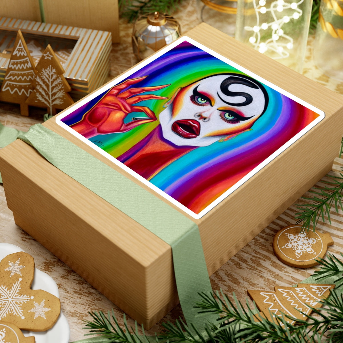 Found It ~ Colorful Drag Queen Kiss-Cut Stickers | Fierce Pride Decals for Laptops, Journals, LGBTQ+ Celebrations, Gift for Friends