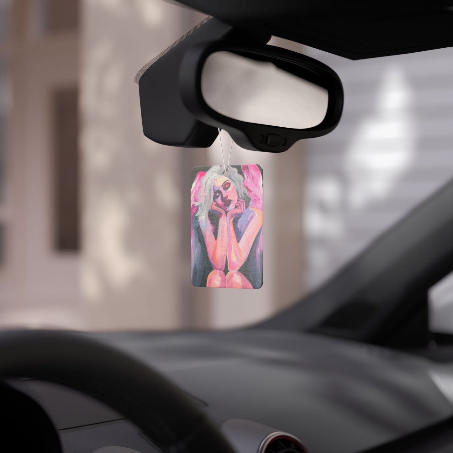 Working Overtime Artistic Car Air Freshener - Angelic Vibes for Home, Gifts, Auto Decor, Mood Boosters, Custom Fragrance