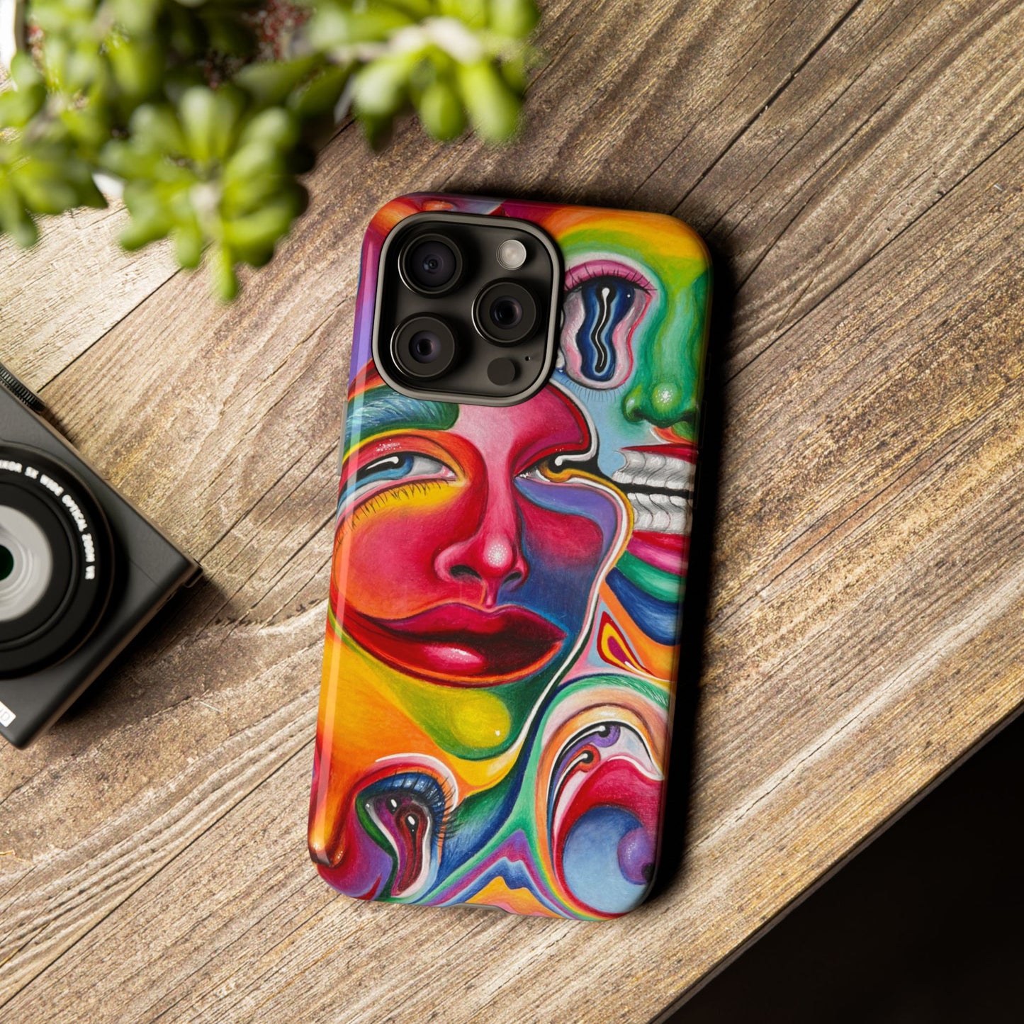 Melting ~ Trippy Phone Case Vibrant Art Phone Case | Colorful Abstract Design