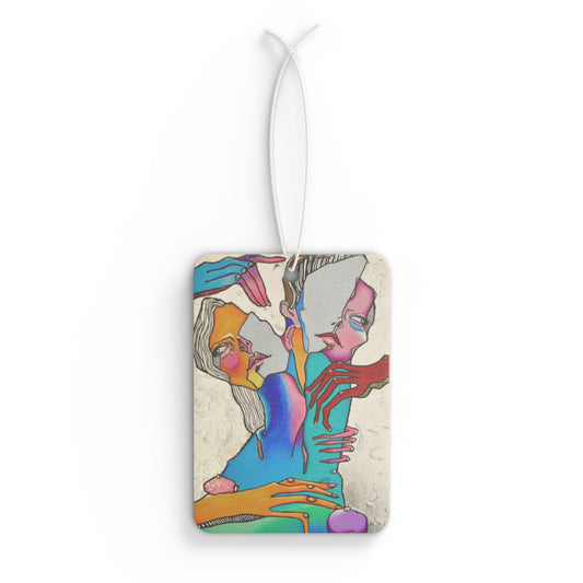 Unrequited Vibrant Art Car Air Freshener, Colorful Car Decor, Unique Gift for Art Lovers, Home Scent, Car Accessories