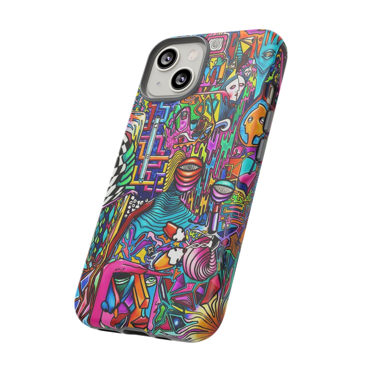 Dream World Vibrant Phone Case with Abstract Art | Tough Cases for Creative Souls, Colorful Accessories, Unique Gifts, Phone Protection, Artistic [...]