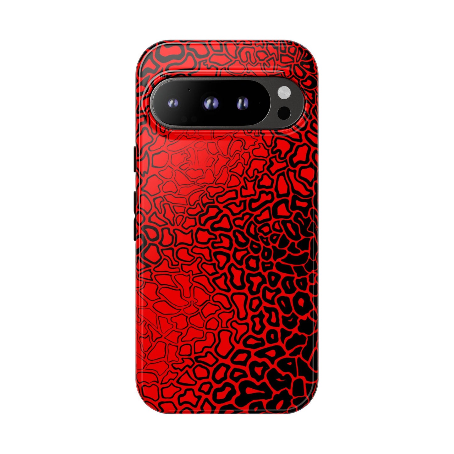 Pressure II Bold Phone Case - Tough Cases, Red Abstract Cell Phone Cover, Stylish Smartphone Protection, Unique Gift for Tech Lovers