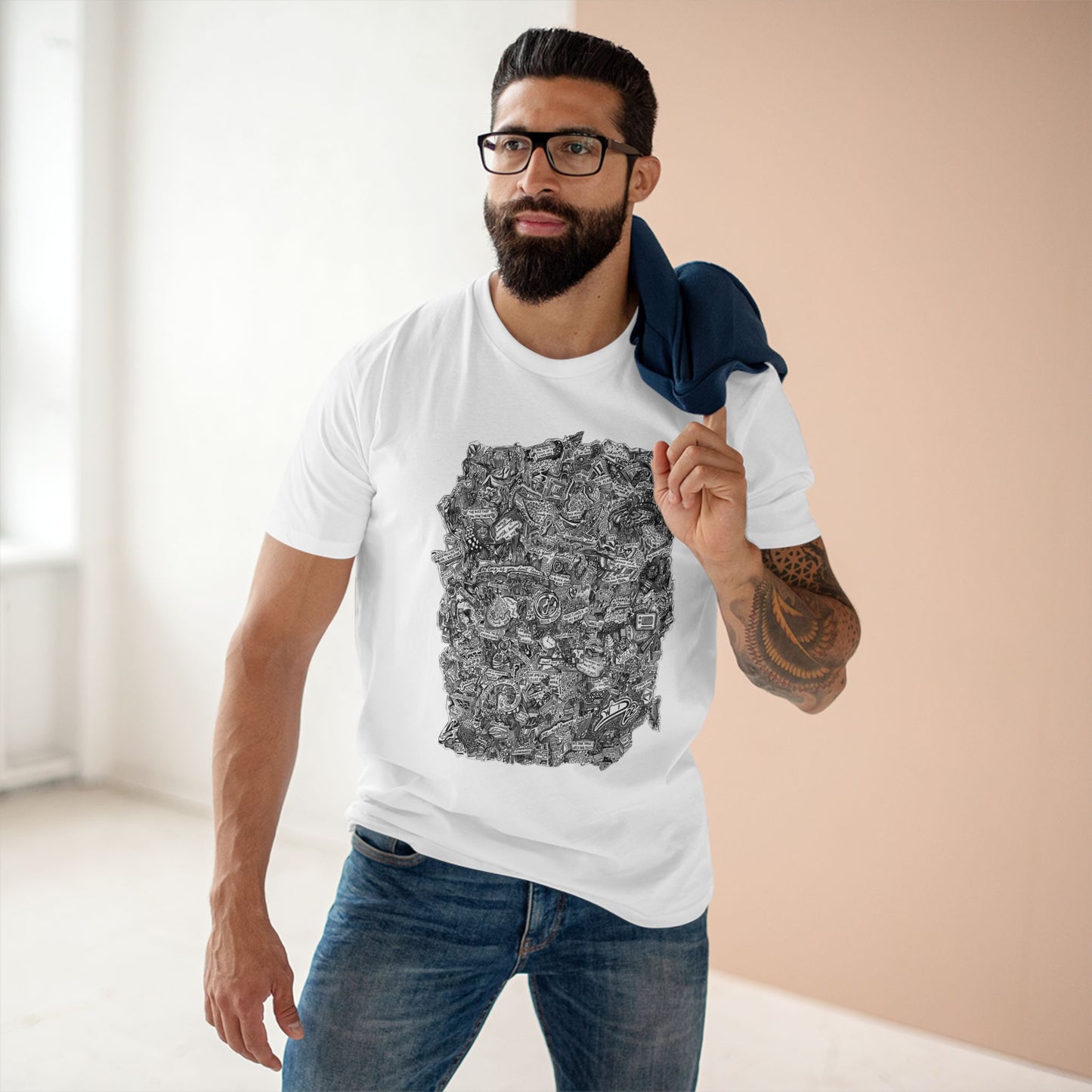 Big Doodle 22 Adult T by Art By Laney