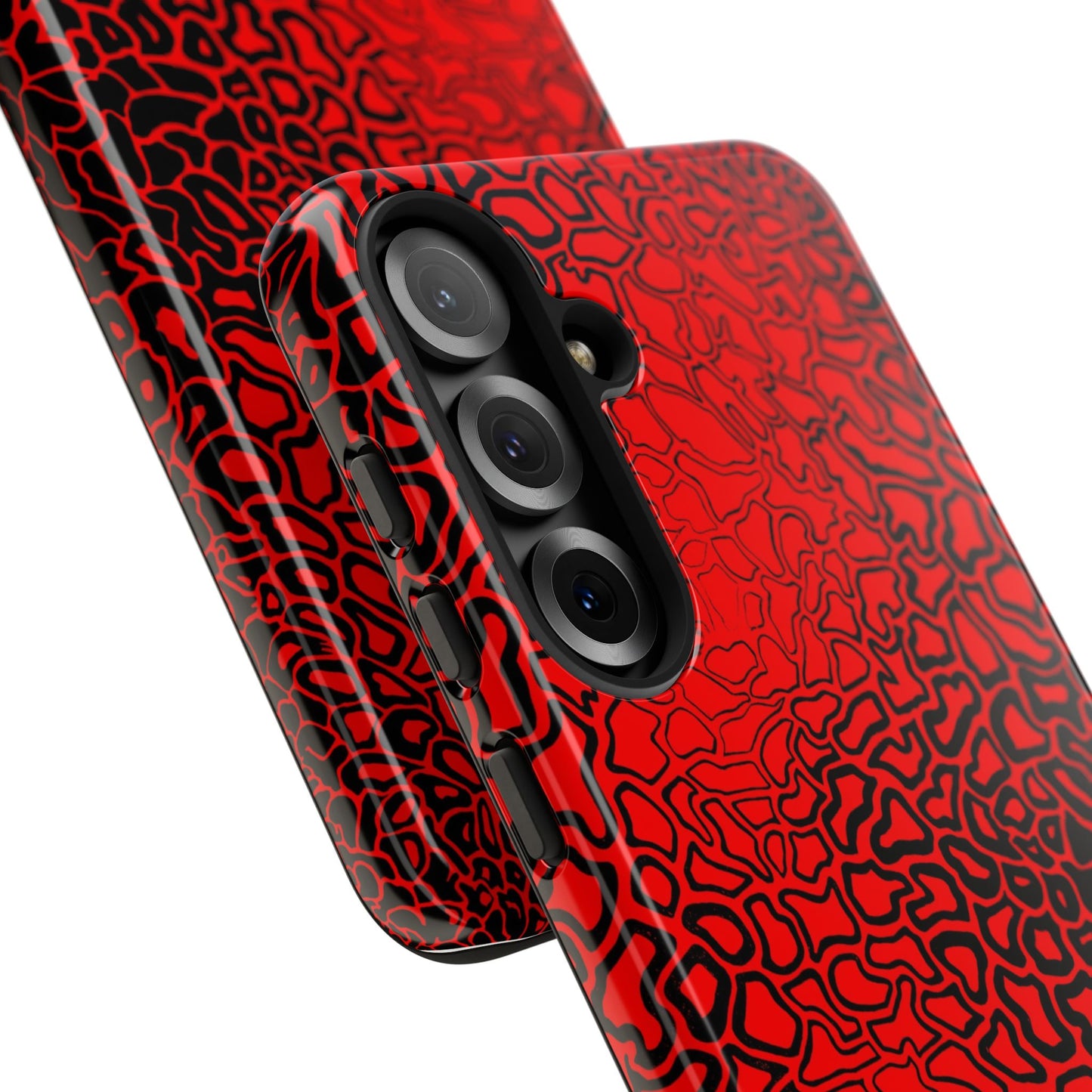 Pressure II Bold Phone Case - Tough Cases, Red Abstract Cell Phone Cover, Stylish Smartphone Protection, Unique Gift for Tech Lovers