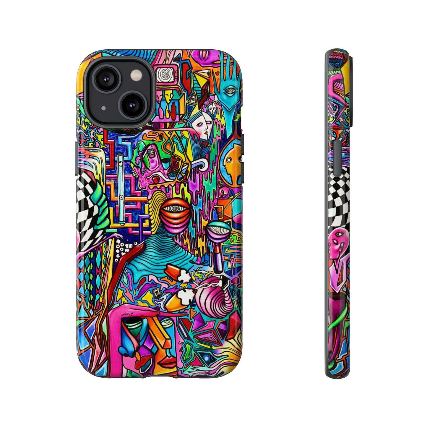 Dream World Vibrant Phone Case with Abstract Art | Tough Cases for Creative Souls, Colorful Accessories, Unique Gifts, Phone Protection, Artistic [...]