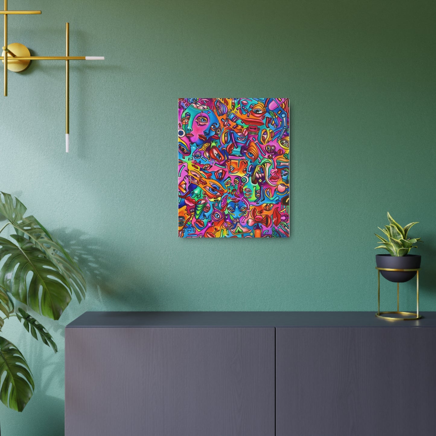 Mindflip ~ Vibrant Metal Art by Art By Laney