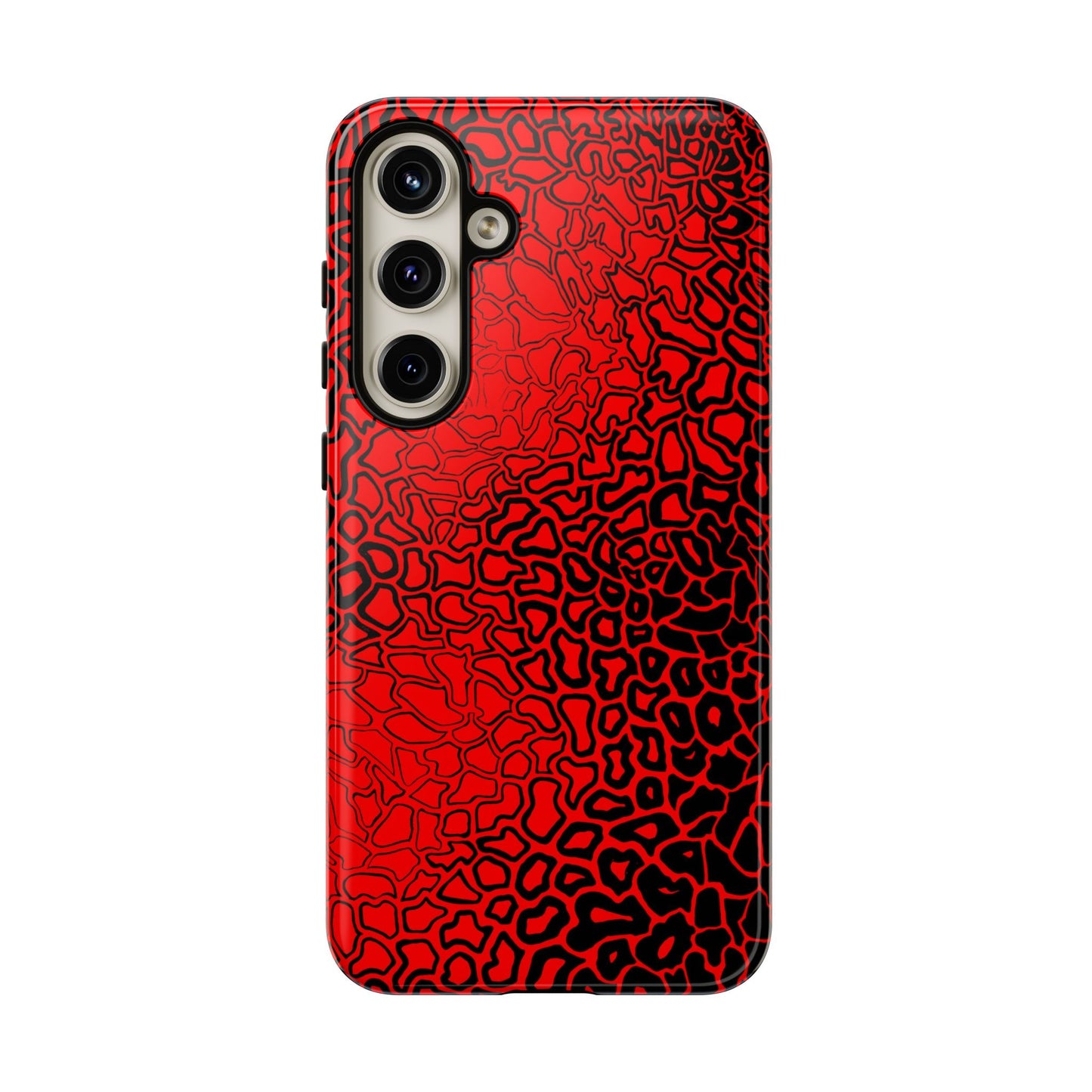 Pressure II Bold Phone Case - Tough Cases, Red Abstract Cell Phone Cover, Stylish Smartphone Protection, Unique Gift for Tech Lovers