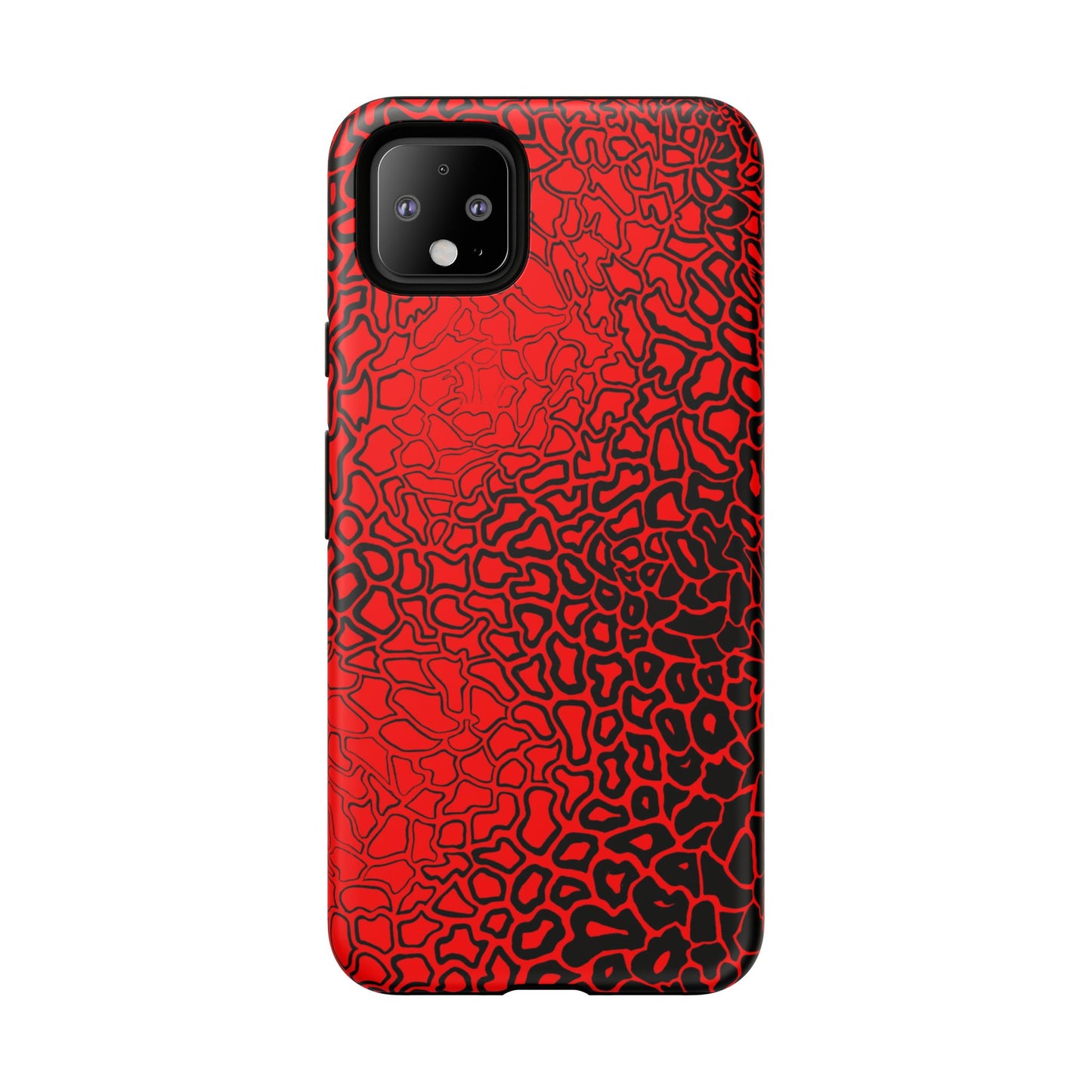 Pressure II Bold Phone Case - Tough Cases, Red Abstract Cell Phone Cover, Stylish Smartphone Protection, Unique Gift for Tech Lovers