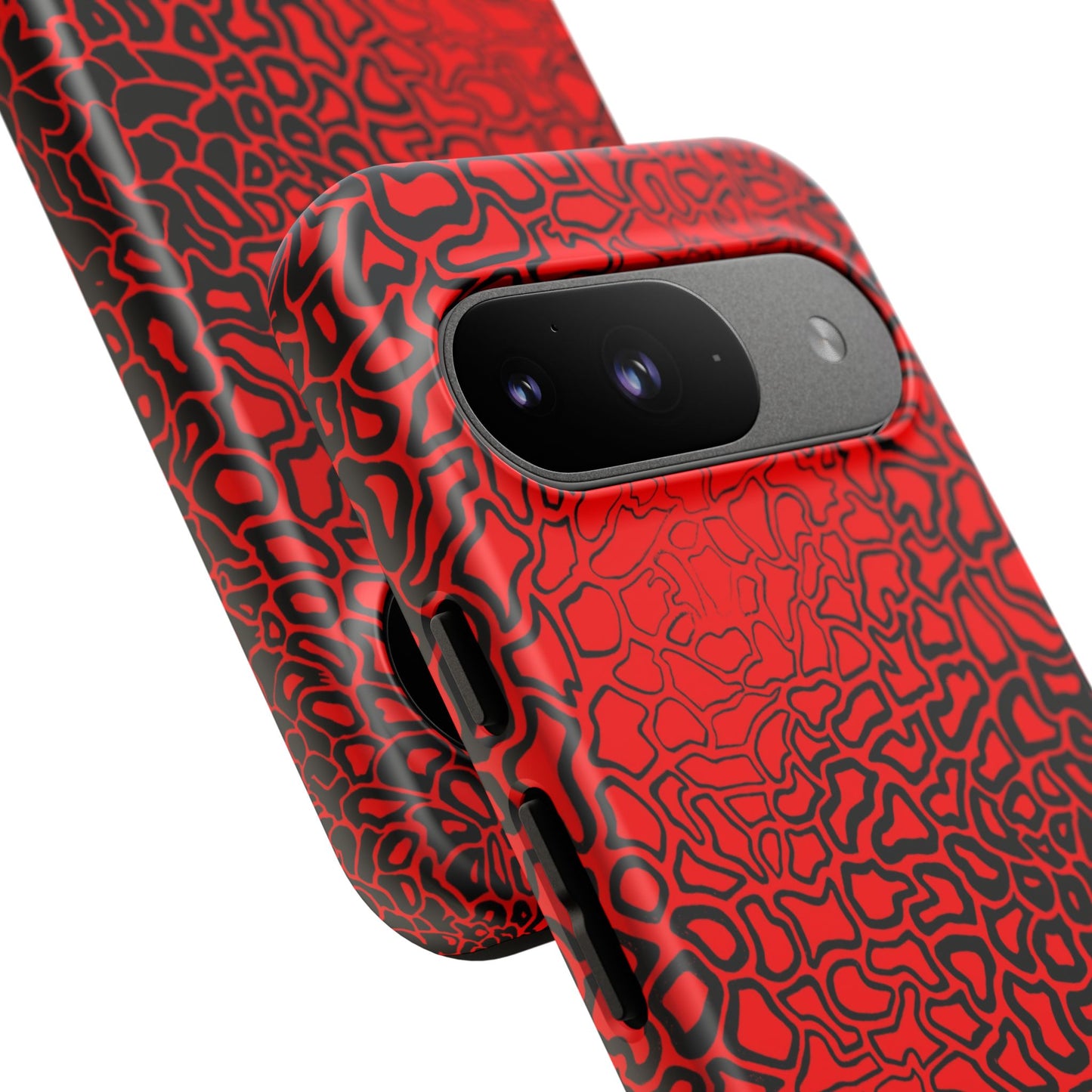 Pressure II Bold Phone Case - Tough Cases, Red Abstract Cell Phone Cover, Stylish Smartphone Protection, Unique Gift for Tech Lovers