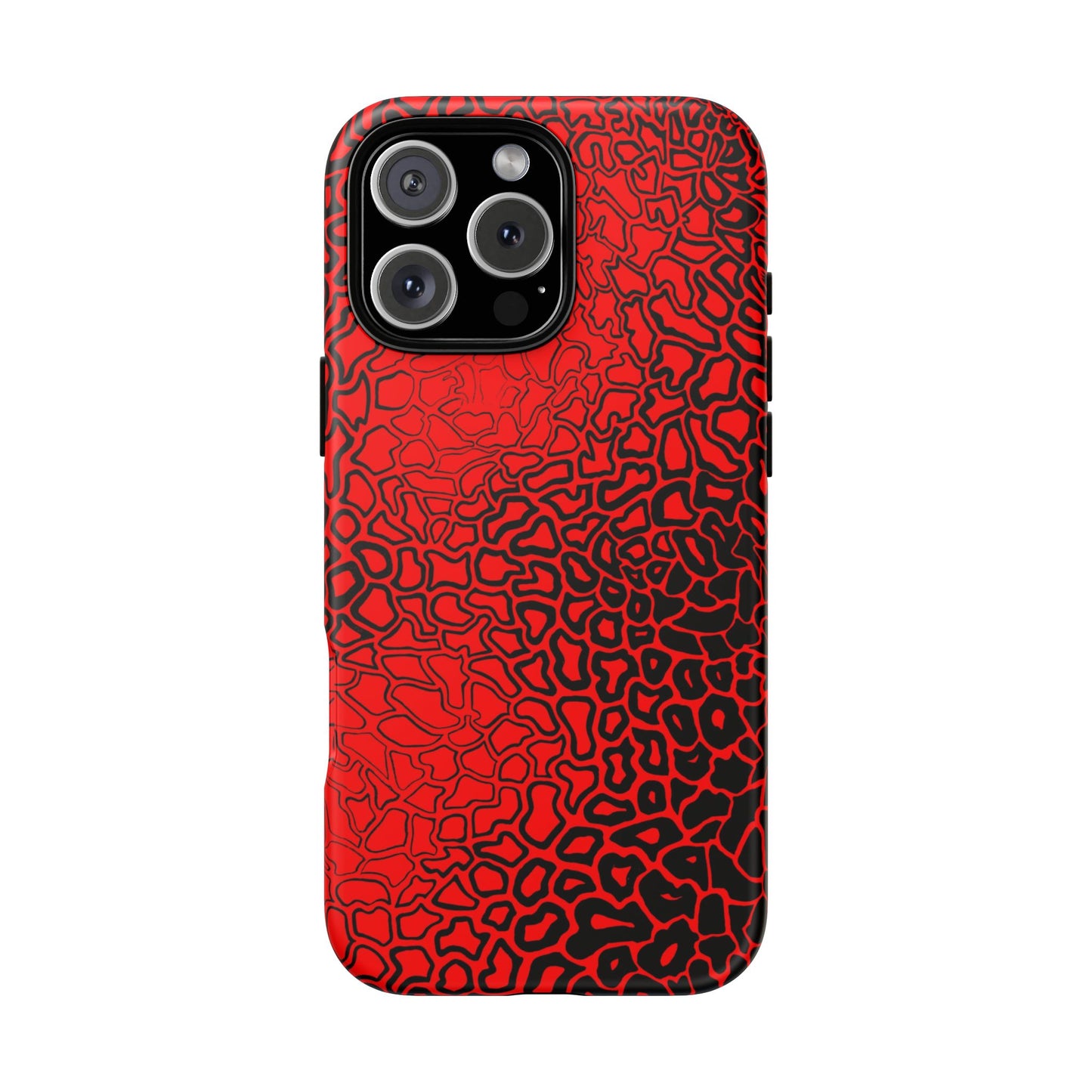 Pressure II Bold Phone Case - Tough Cases, Red Abstract Cell Phone Cover, Stylish Smartphone Protection, Unique Gift for Tech Lovers