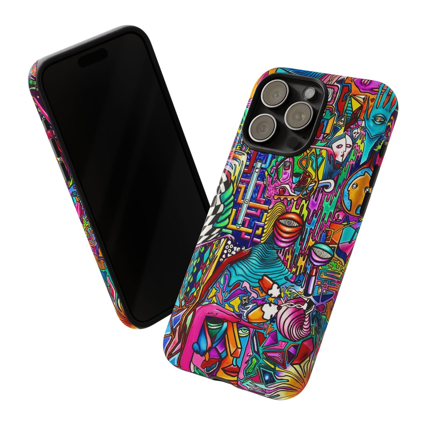 Dream World Vibrant Phone Case with Abstract Art | Tough Cases for Creative Souls, Colorful Accessories, Unique Gifts, Phone Protection, Artistic [...]