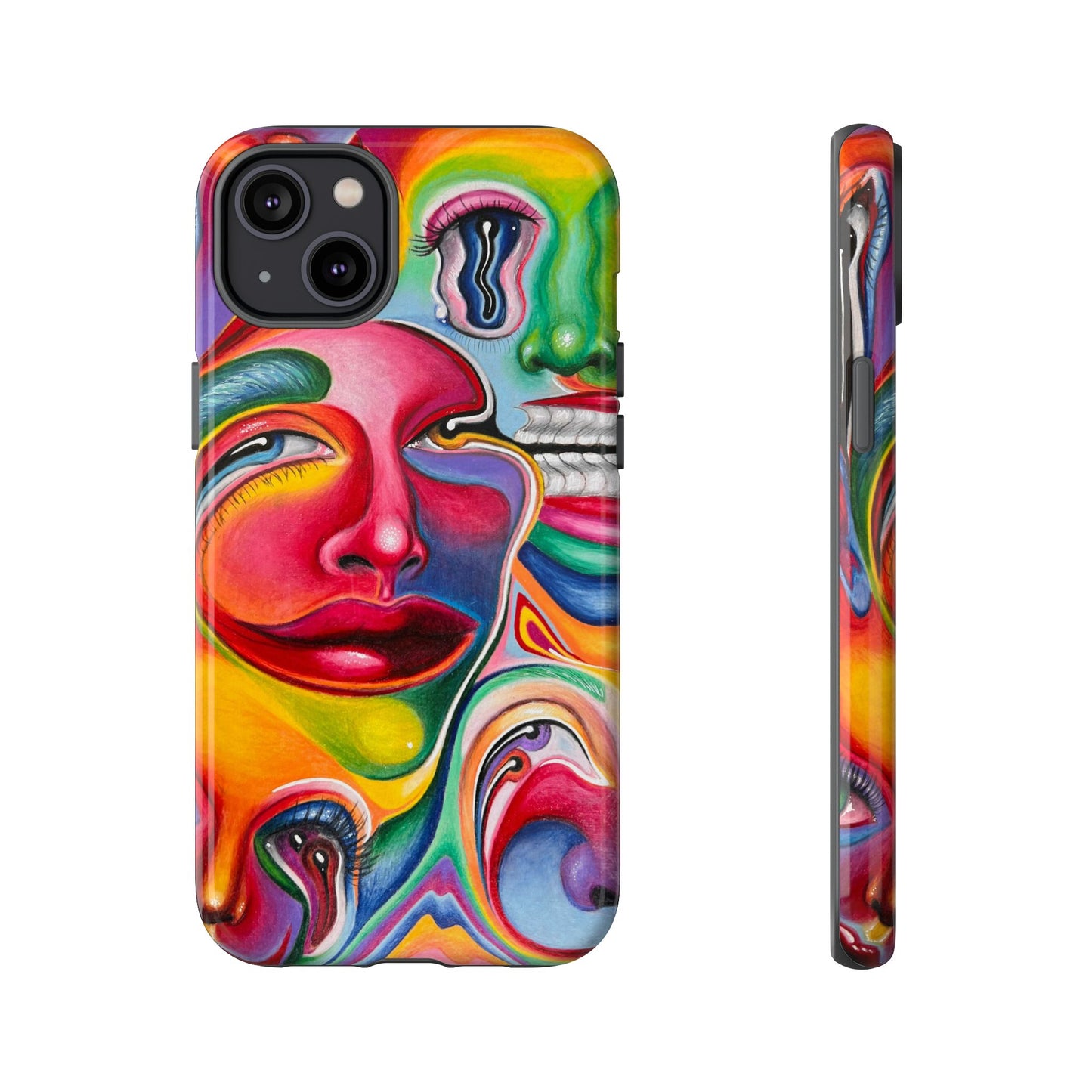 Melting ~ Trippy Phone Case Vibrant Art Phone Case | Colorful Abstract Design