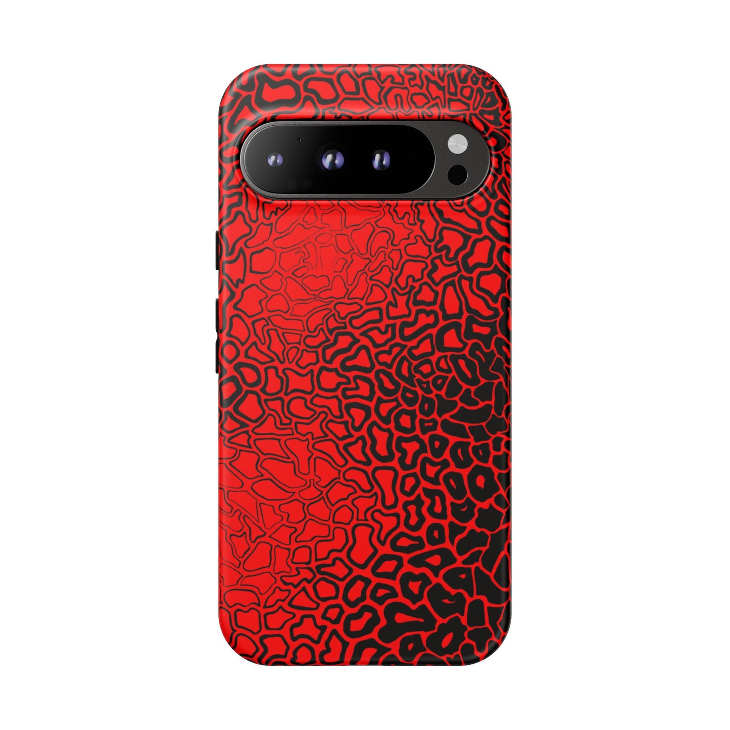 Pressure II Bold Phone Case - Tough Cases, Red Abstract Cell Phone Cover, Stylish Smartphone Protection, Unique Gift for Tech Lovers