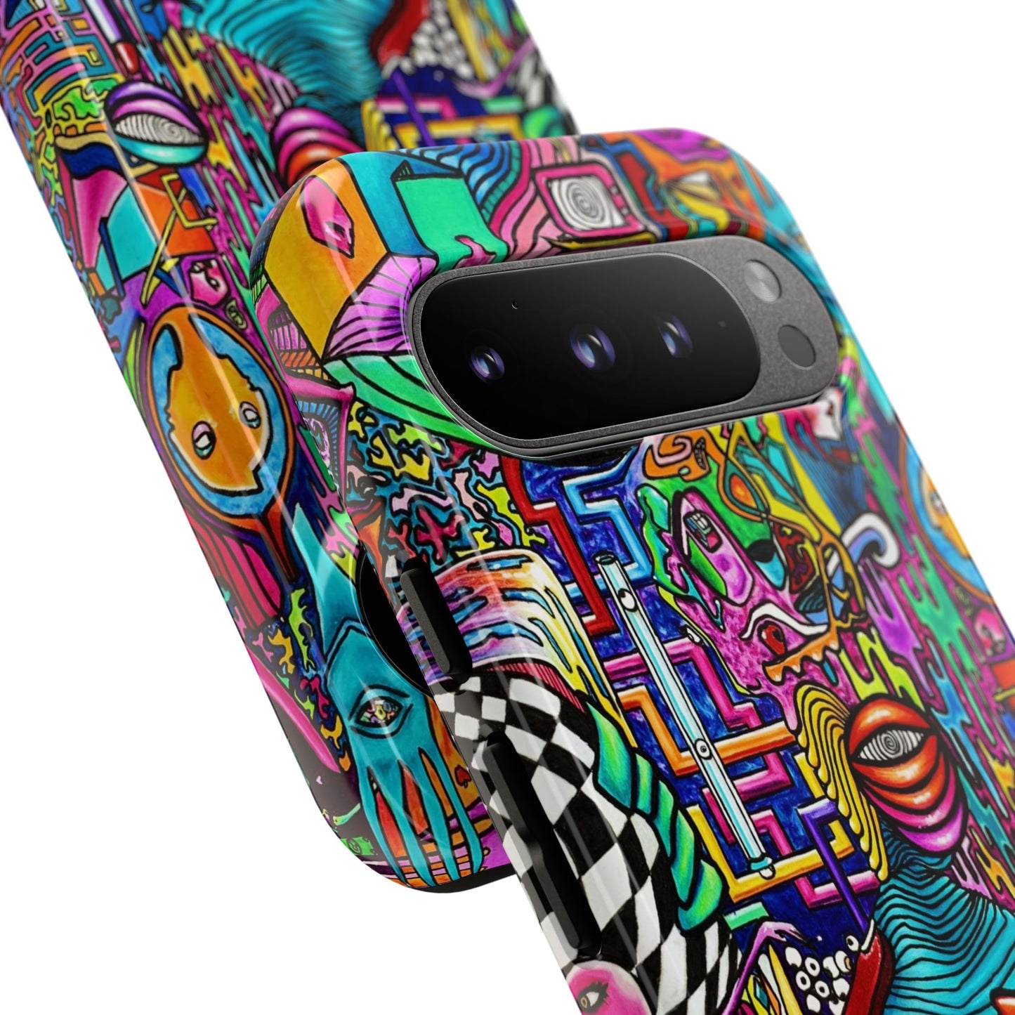 Dream World Vibrant Phone Case with Abstract Art | Tough Cases for Creative Souls, Colorful Accessories, Unique Gifts, Phone Protection, Artistic [...]