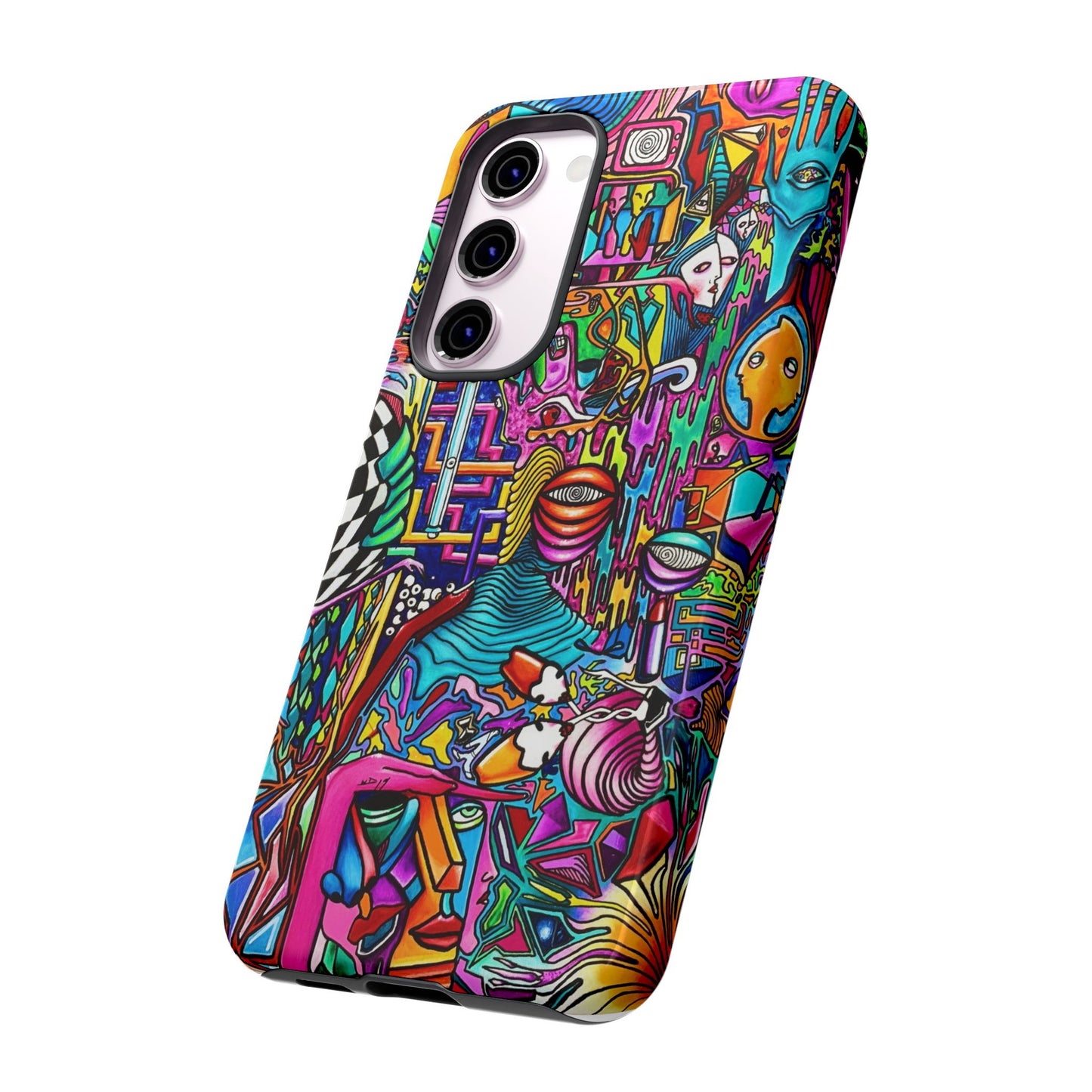 Dream World Vibrant Phone Case with Abstract Art | Tough Cases for Creative Souls, Colorful Accessories, Unique Gifts, Phone Protection, Artistic [...]