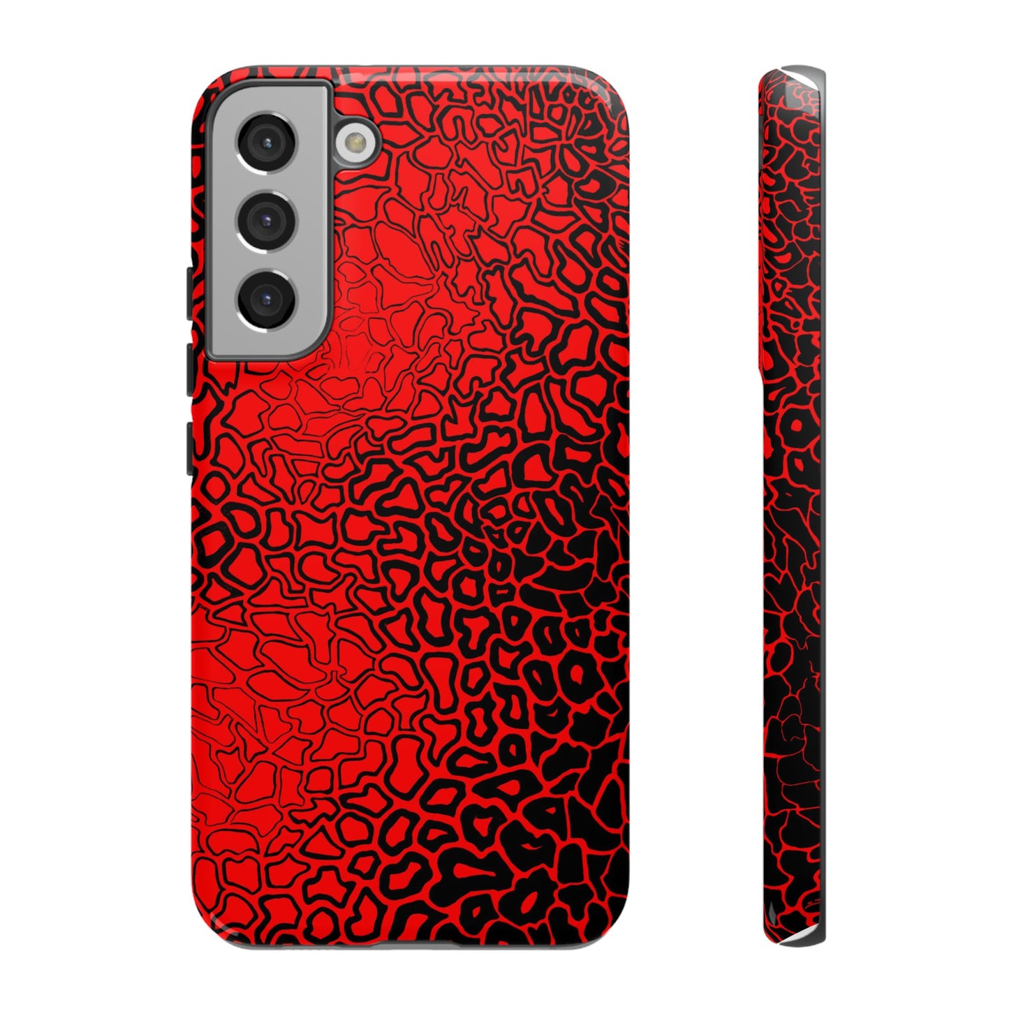 Pressure II Bold Phone Case - Tough Cases, Red Abstract Cell Phone Cover, Stylish Smartphone Protection, Unique Gift for Tech Lovers