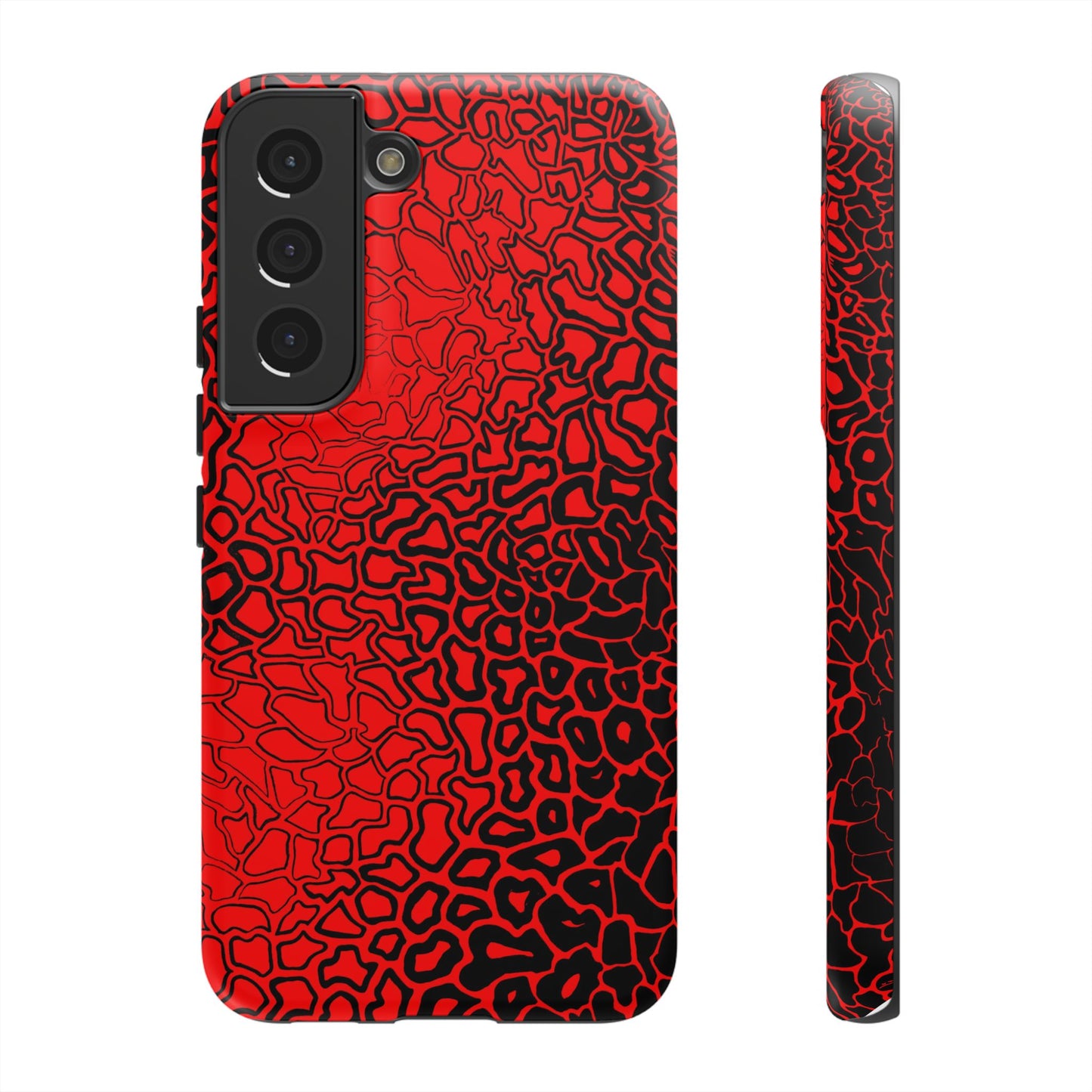 Pressure II Bold Phone Case - Tough Cases, Red Abstract Cell Phone Cover, Stylish Smartphone Protection, Unique Gift for Tech Lovers