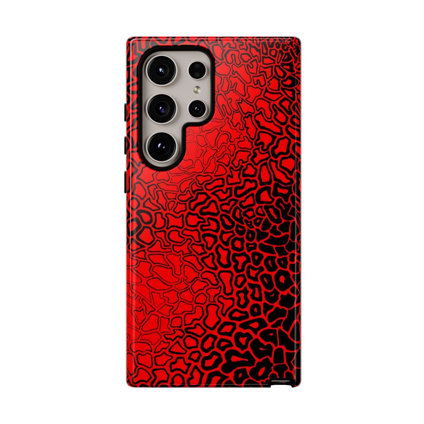 Pressure II Bold Phone Case - Tough Cases, Red Abstract Cell Phone Cover, Stylish Smartphone Protection, Unique Gift for Tech Lovers