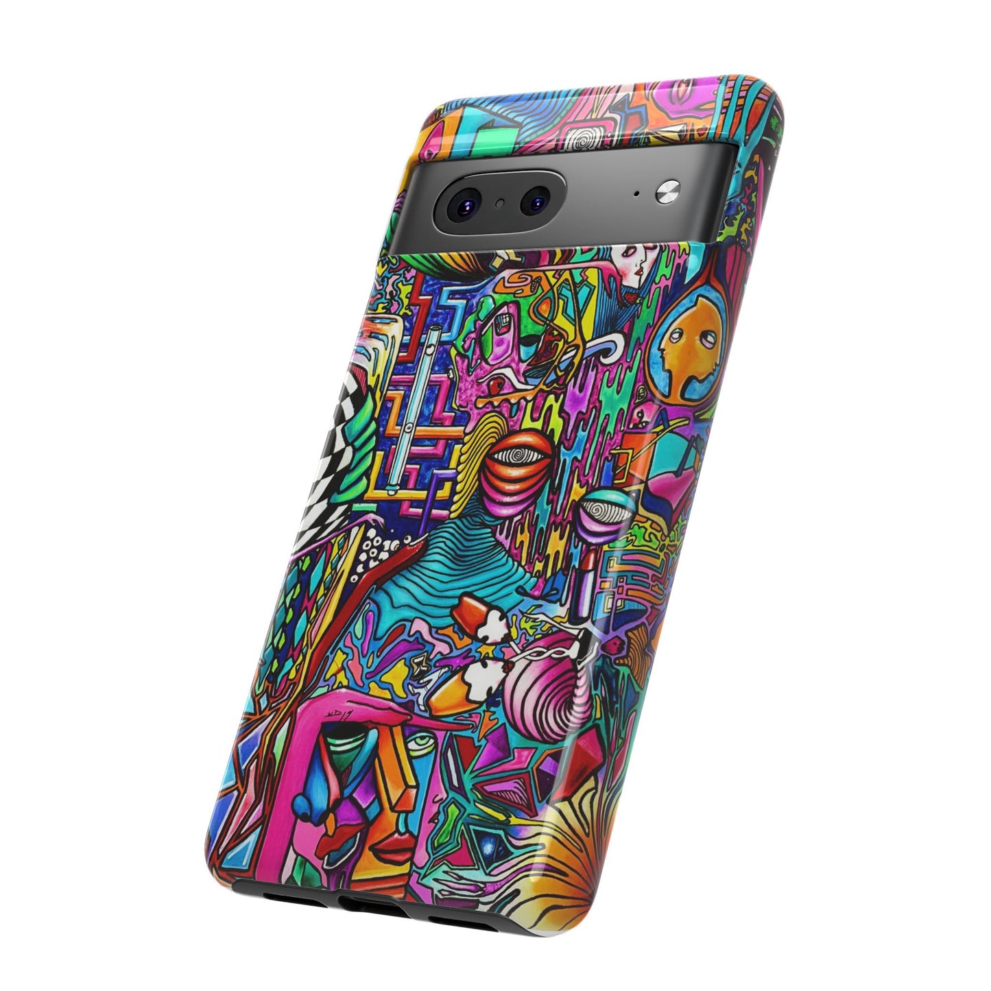 Dream World Vibrant Phone Case with Abstract Art | Tough Cases for Creative Souls, Colorful Accessories, Unique Gifts, Phone Protection, Artistic [...]