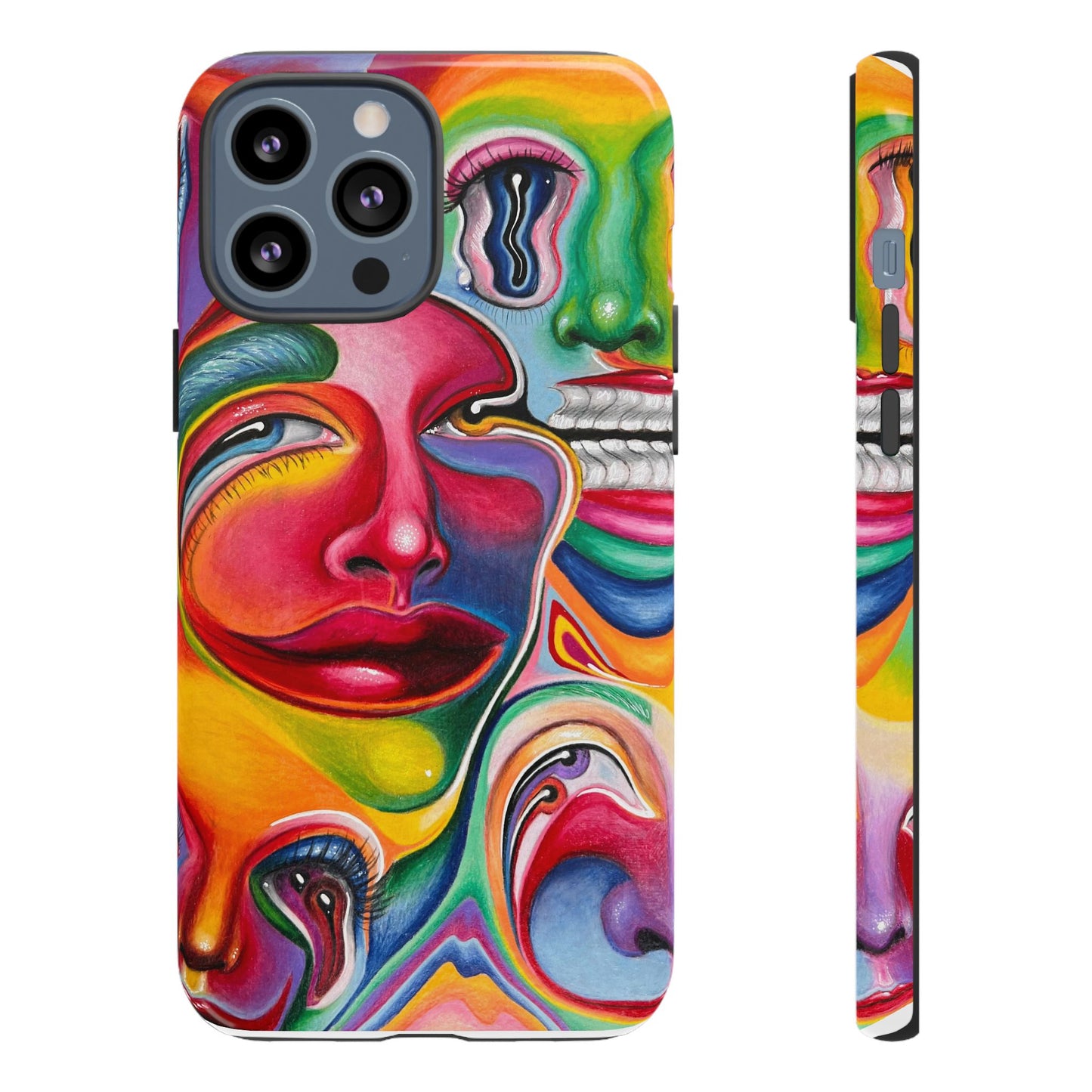 Melting ~ Trippy Phone Case Vibrant Art Phone Case | Colorful Abstract Design