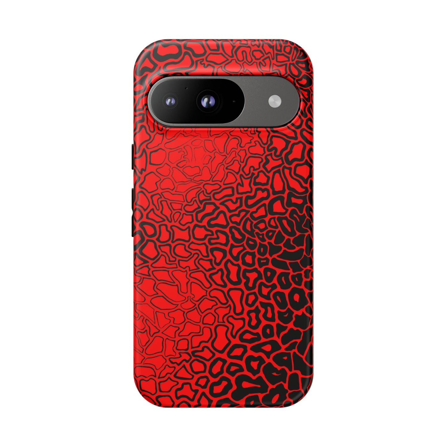 Pressure II Bold Phone Case - Tough Cases, Red Abstract Cell Phone Cover, Stylish Smartphone Protection, Unique Gift for Tech Lovers