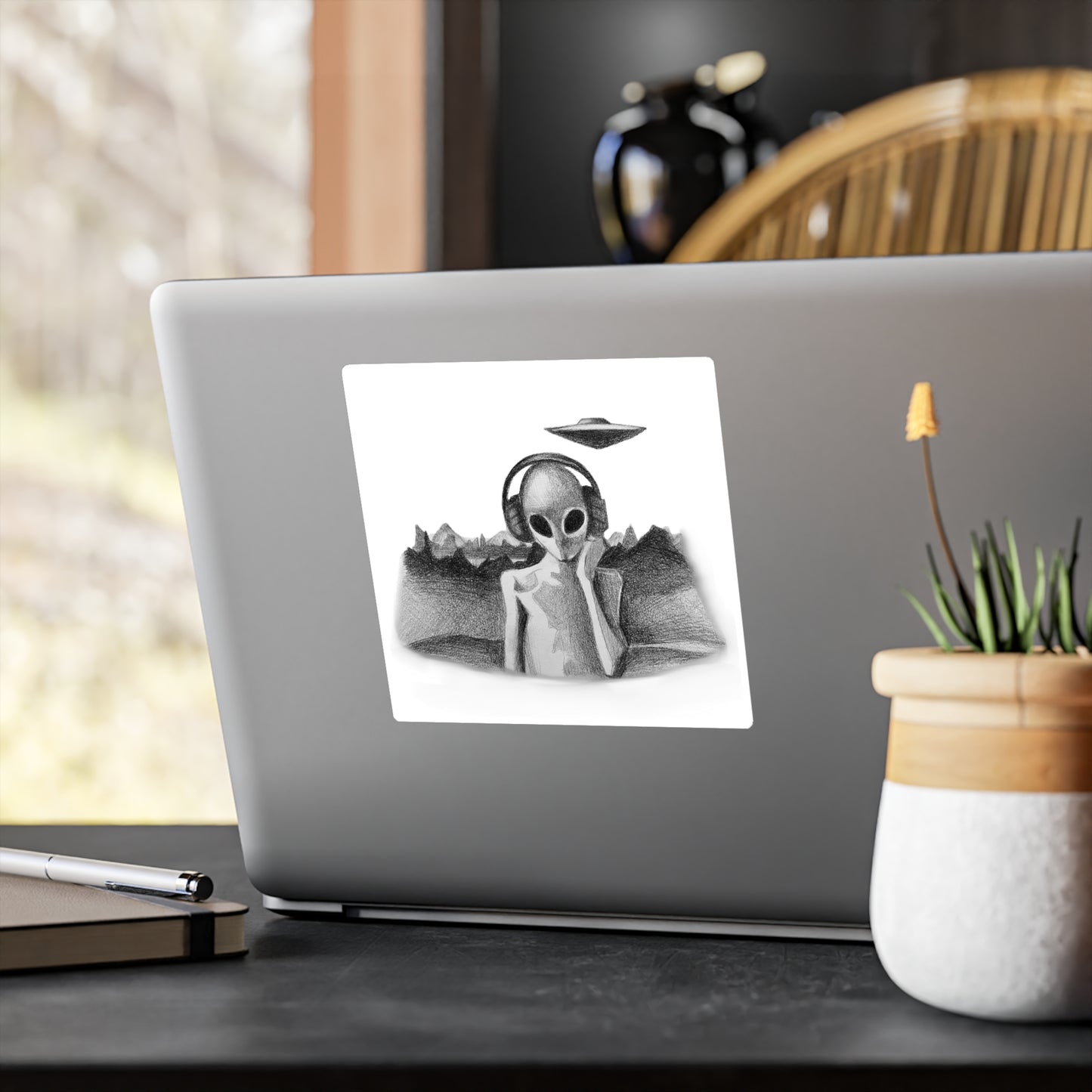 Playlist for Aliens ~ Sticker by Art By Laney