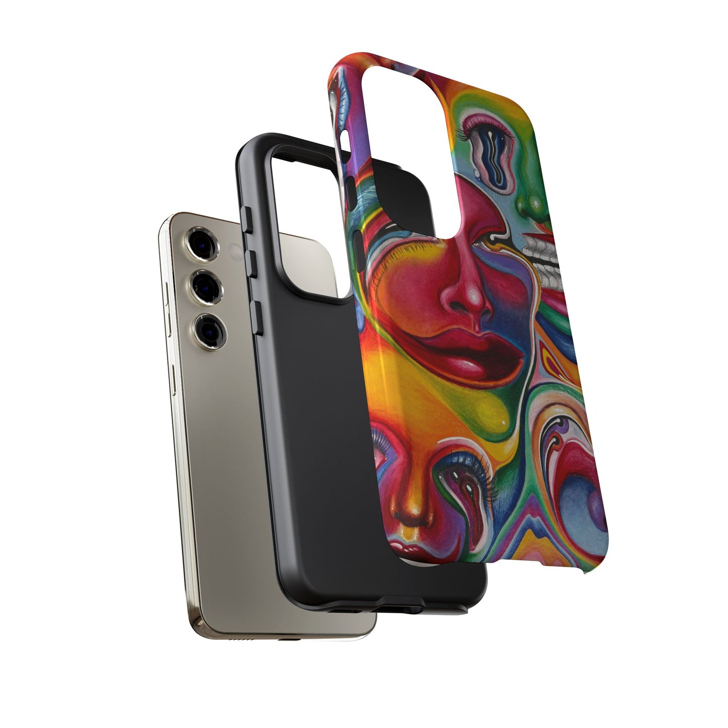 Melting ~ Trippy Phone Case Vibrant Art Phone Case | Colorful Abstract Design