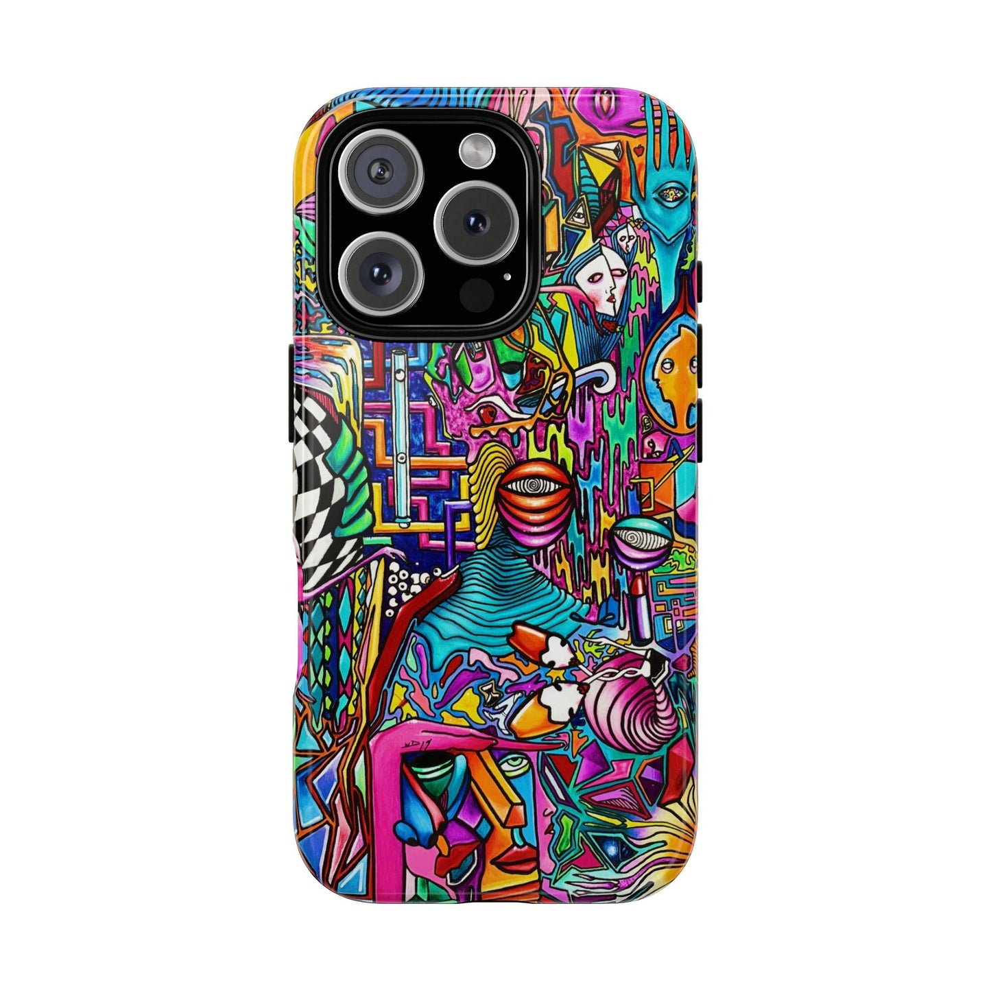 Dream World Vibrant Phone Case with Abstract Art | Tough Cases for Creative Souls, Colorful Accessories, Unique Gifts, Phone Protection, Artistic [...]
