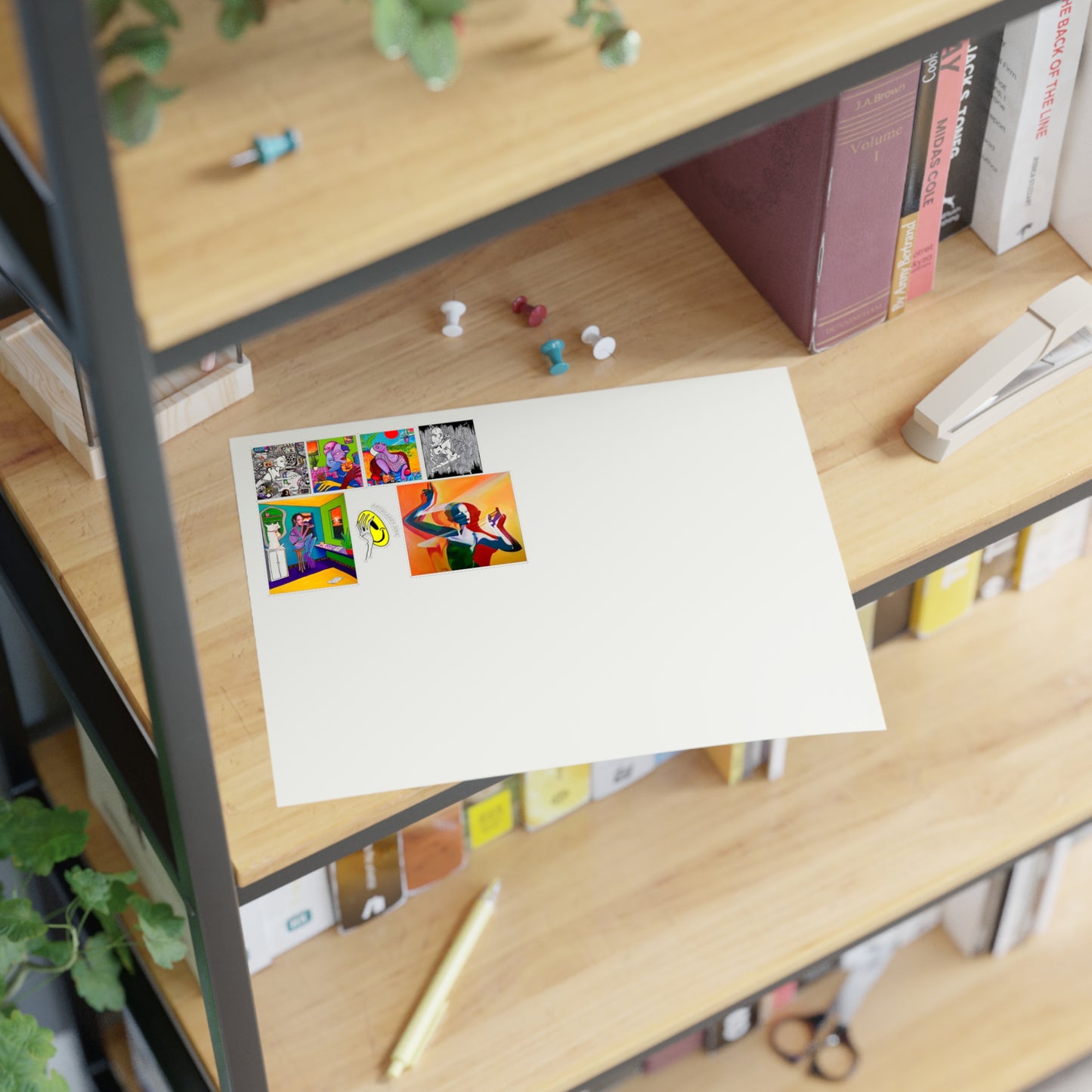 Sticker Sheets Collection #1 - World Dominatrix, Nap Time, Best Face Forward, Then and Now, Growing Pains