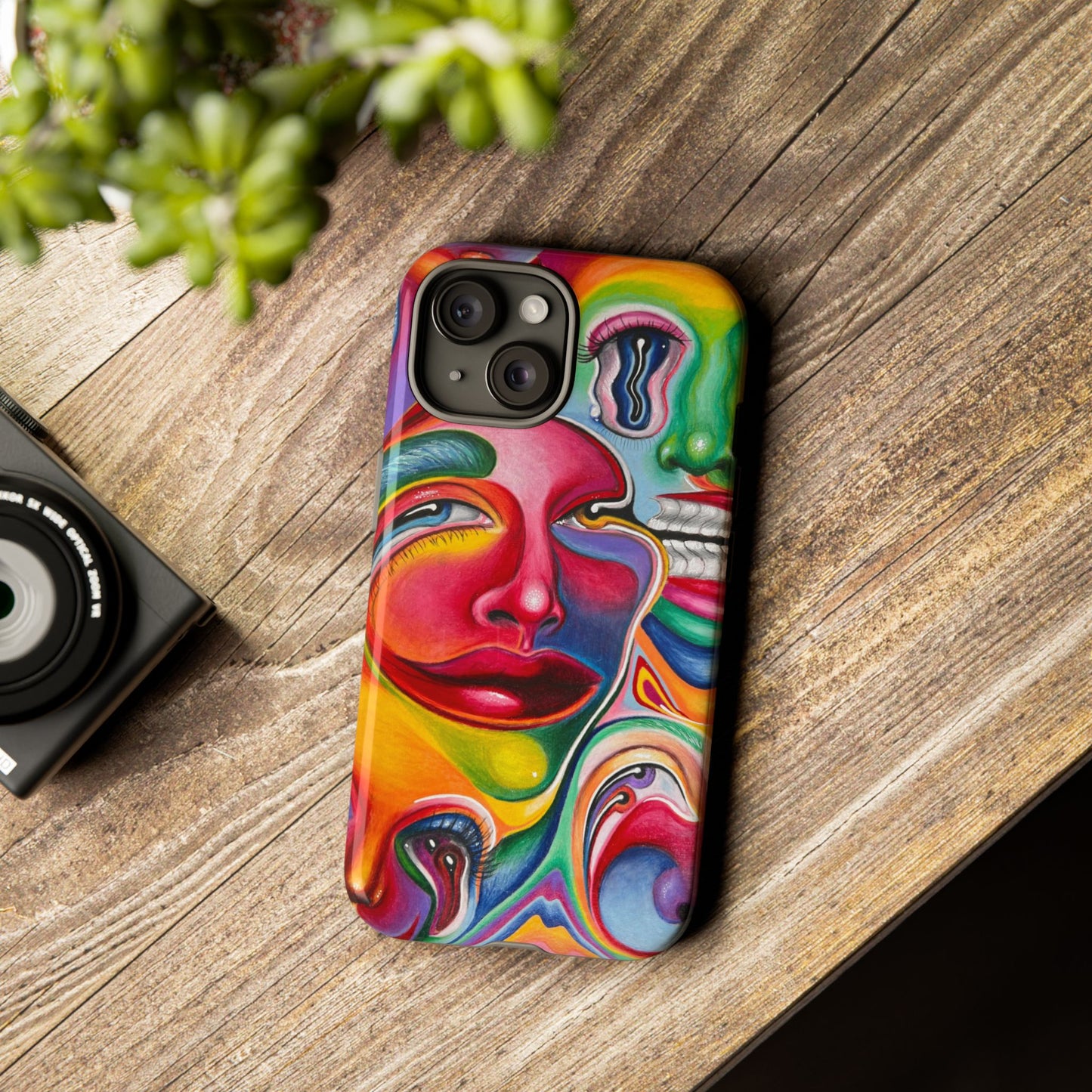 Melting ~ Trippy Phone Case Vibrant Art Phone Case | Colorful Abstract Design