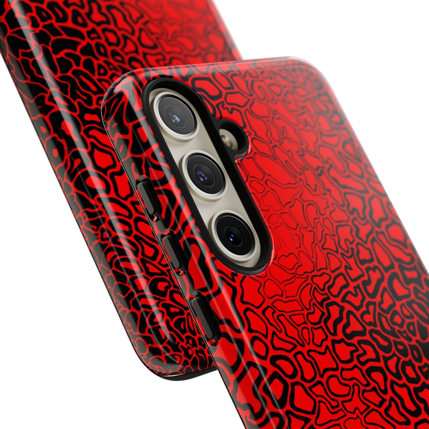 Pressure II Bold Phone Case - Tough Cases, Red Abstract Cell Phone Cover, Stylish Smartphone Protection, Unique Gift for Tech Lovers