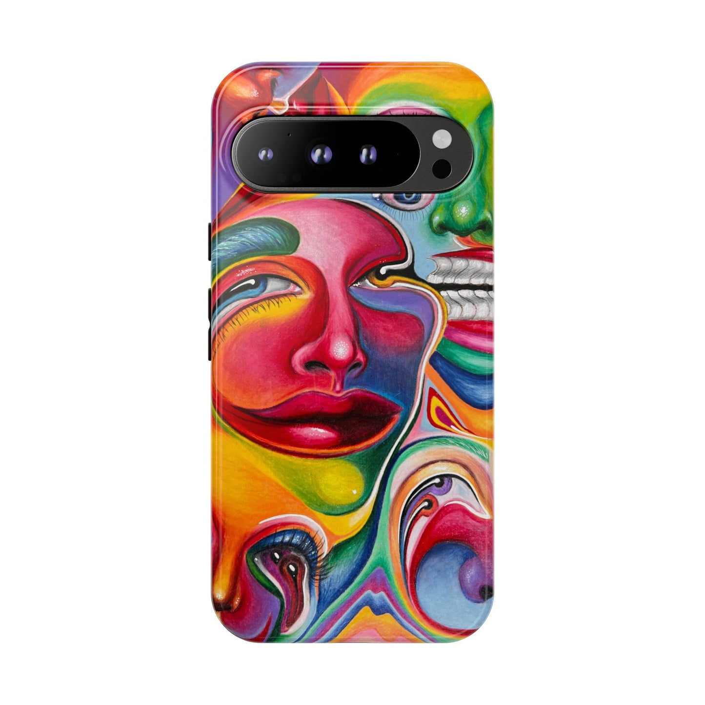 Melting ~ Trippy Phone Case Vibrant Art Phone Case | Colorful Abstract Design