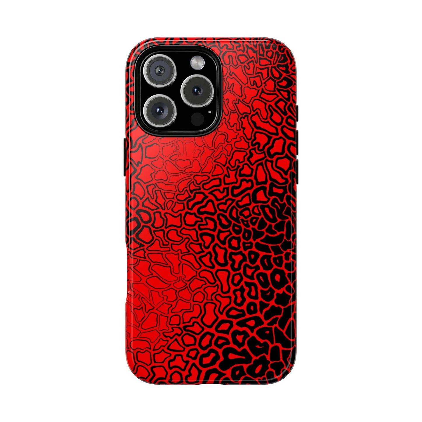 Pressure II Bold Phone Case - Tough Cases, Red Abstract Cell Phone Cover, Stylish Smartphone Protection, Unique Gift for Tech Lovers