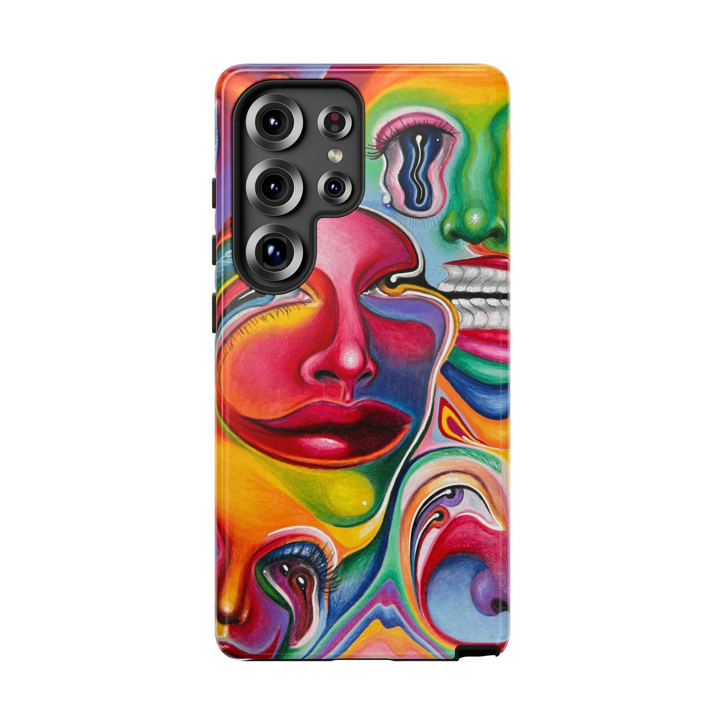 Melting ~ Trippy Phone Case Vibrant Art Phone Case | Colorful Abstract Design