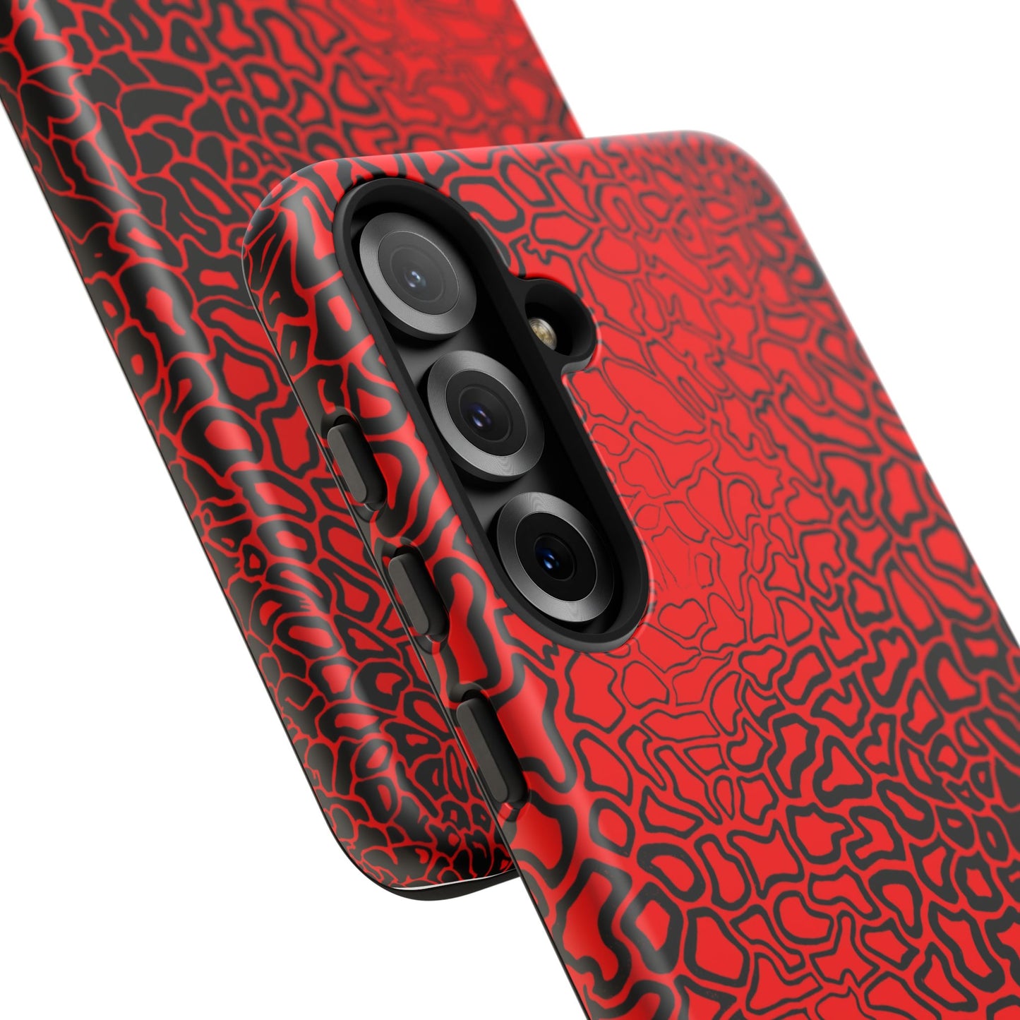 Pressure II Bold Phone Case - Tough Cases, Red Abstract Cell Phone Cover, Stylish Smartphone Protection, Unique Gift for Tech Lovers