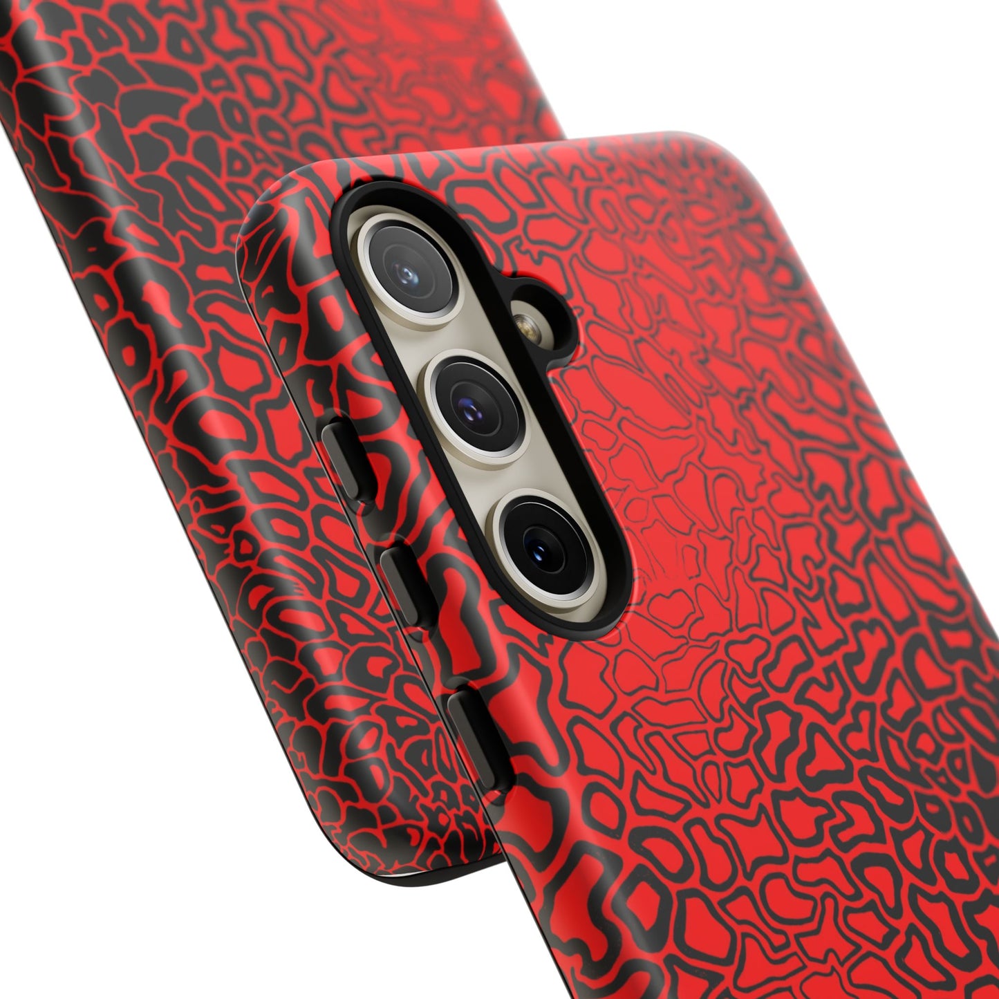 Pressure II Bold Phone Case - Tough Cases, Red Abstract Cell Phone Cover, Stylish Smartphone Protection, Unique Gift for Tech Lovers