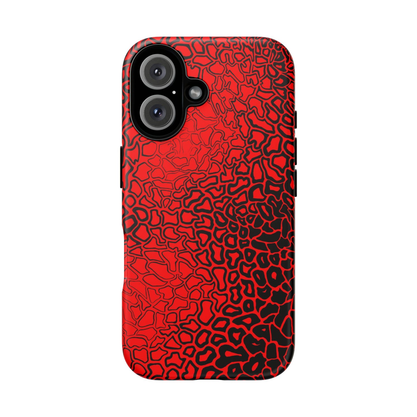 Pressure II Bold Phone Case - Tough Cases, Red Abstract Cell Phone Cover, Stylish Smartphone Protection, Unique Gift for Tech Lovers