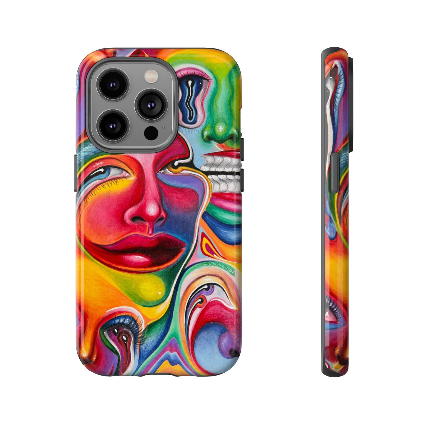 Melting ~ Trippy Phone Case Vibrant Art Phone Case | Colorful Abstract Design