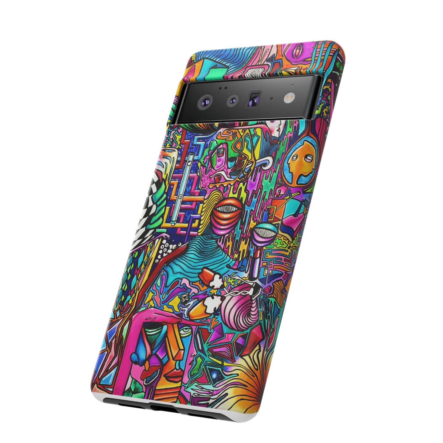 Dream World Vibrant Phone Case with Abstract Art | Tough Cases for Creative Souls, Colorful Accessories, Unique Gifts, Phone Protection, Artistic [...]