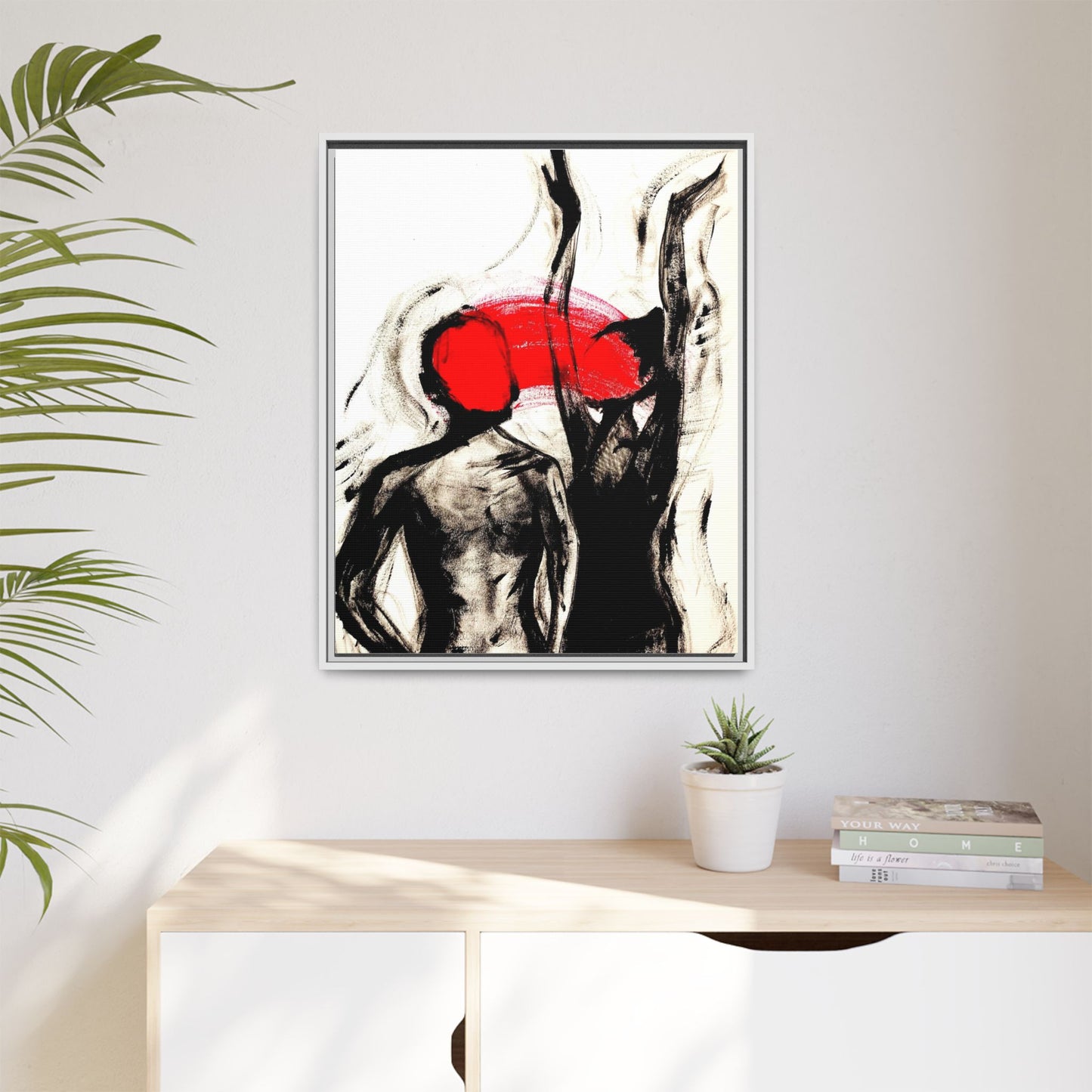 When You Move, I'm Moved ~ Framed Canvas Reproduction