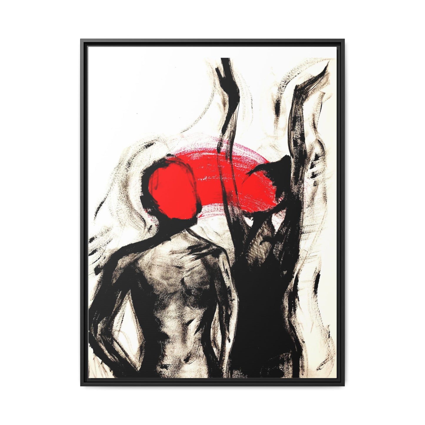 When You Move, I'm Moved ~ Framed Canvas Reproduction