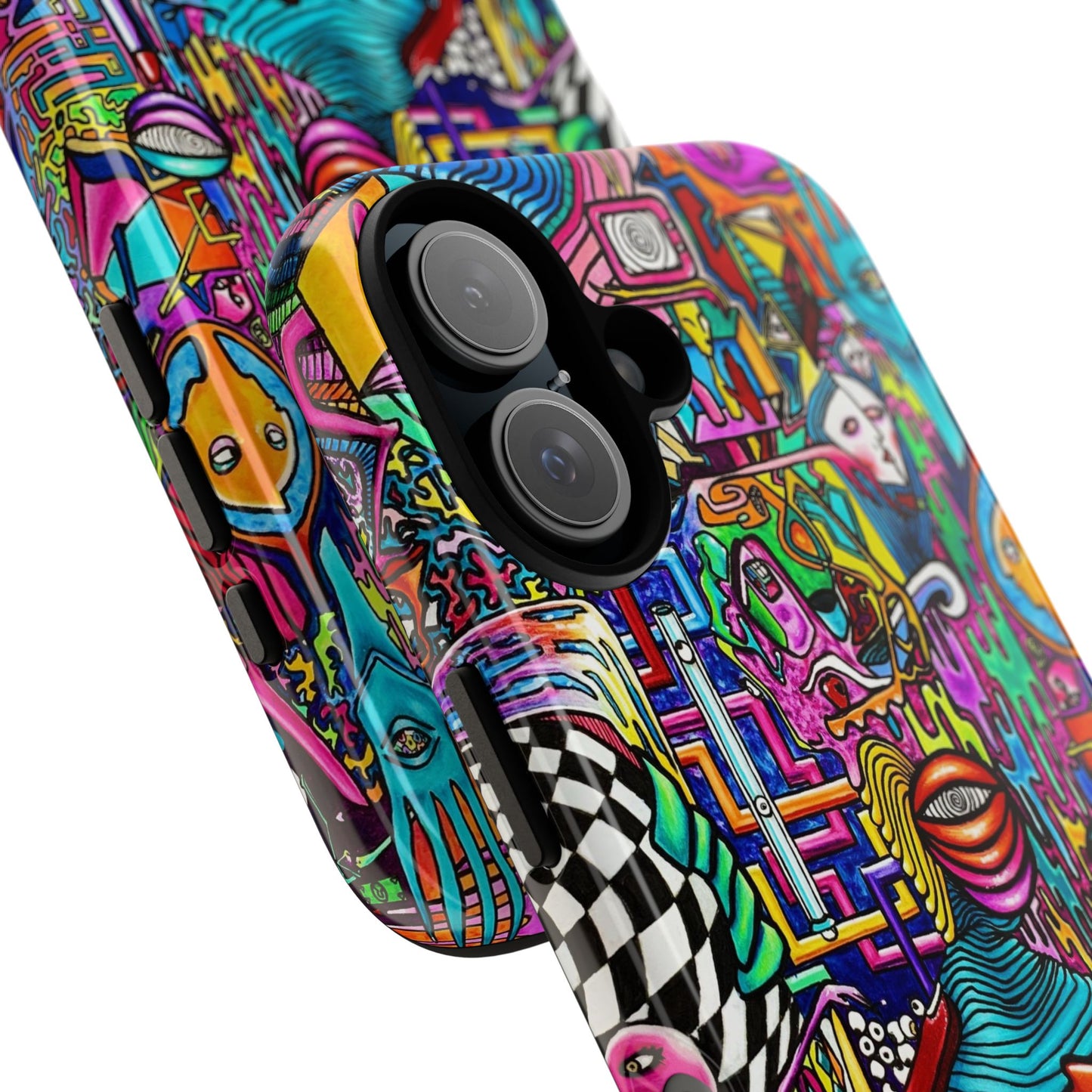 Dream World Vibrant Phone Case with Abstract Art | Tough Cases for Creative Souls, Colorful Accessories, Unique Gifts, Phone Protection, Artistic [...]