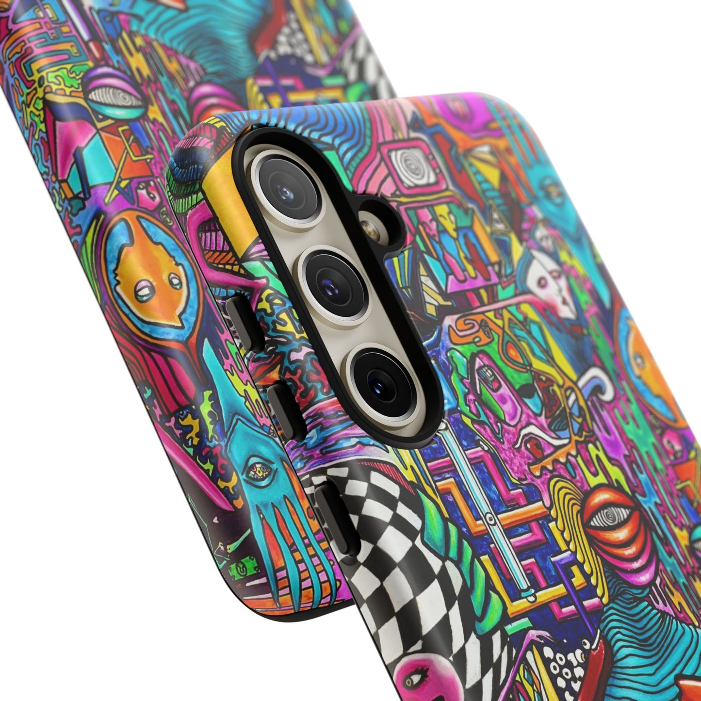 Dream World Vibrant Phone Case with Abstract Art | Tough Cases for Creative Souls, Colorful Accessories, Unique Gifts, Phone Protection, Artistic [...]