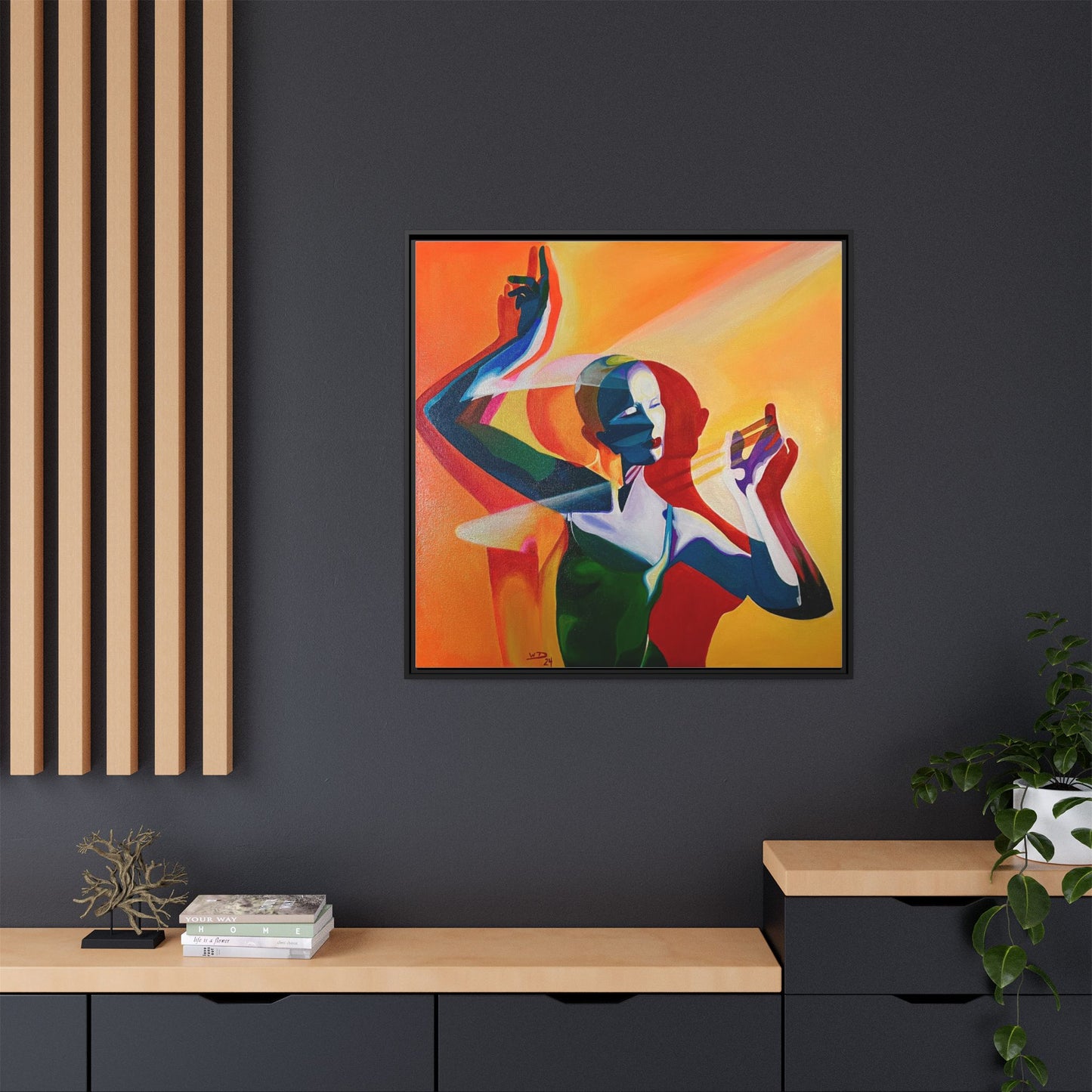 Murder on the Dance Floor ~ Framed Canvas Reproduction