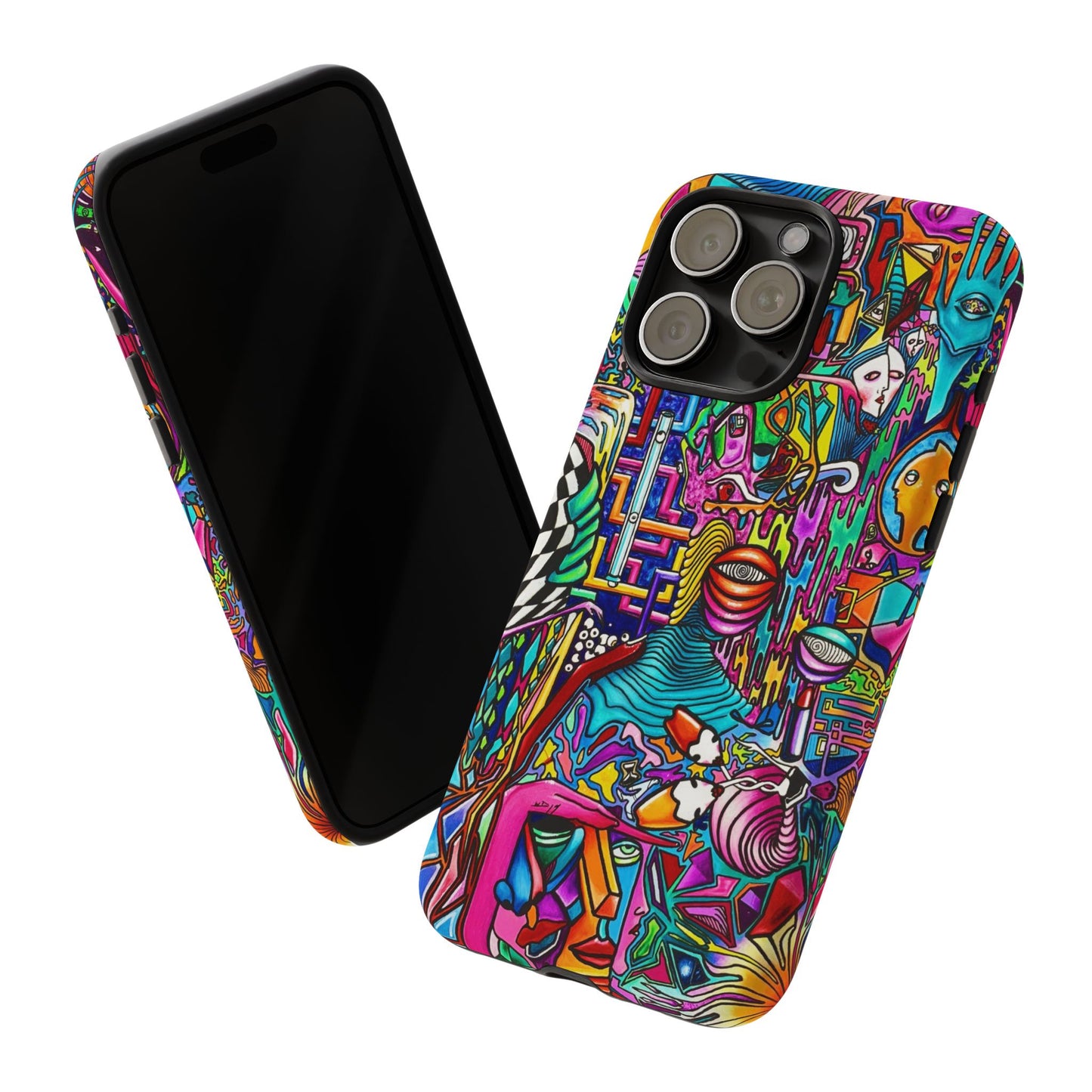 Dream World Vibrant Phone Case with Abstract Art | Tough Cases for Creative Souls, Colorful Accessories, Unique Gifts, Phone Protection, Artistic [...]