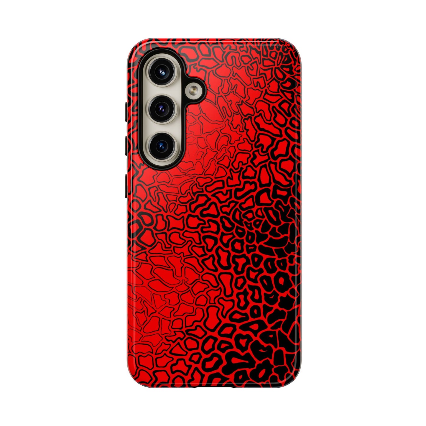 Pressure II Bold Phone Case - Tough Cases, Red Abstract Cell Phone Cover, Stylish Smartphone Protection, Unique Gift for Tech Lovers