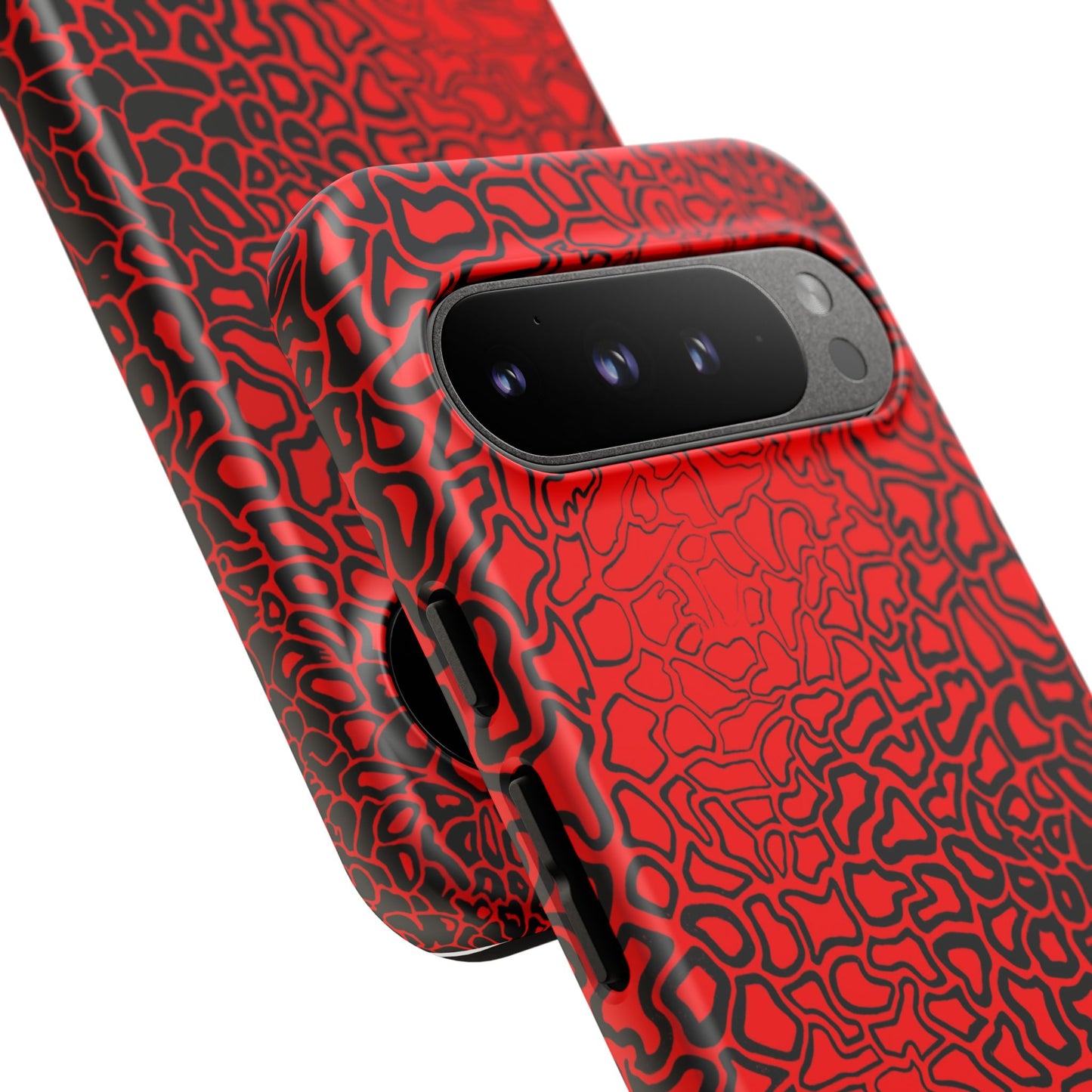Pressure II Bold Phone Case - Tough Cases, Red Abstract Cell Phone Cover, Stylish Smartphone Protection, Unique Gift for Tech Lovers