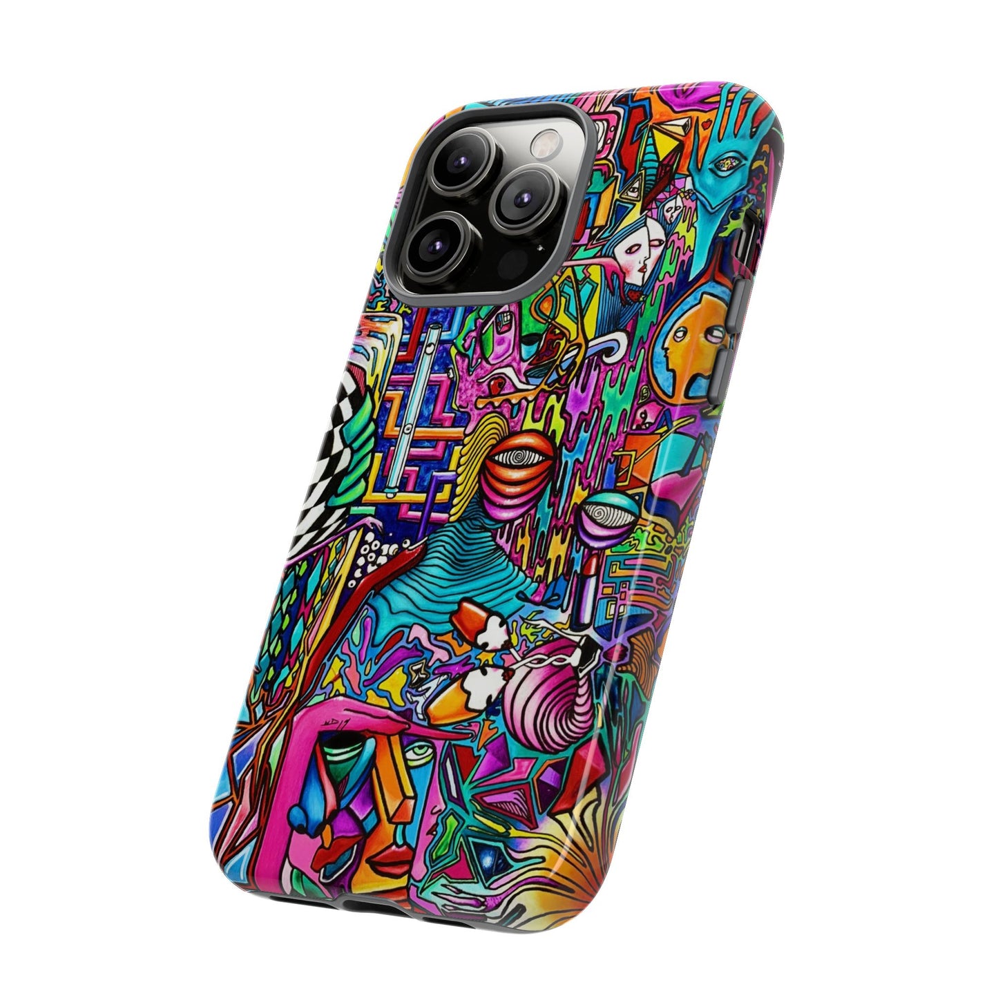 Dream World Vibrant Phone Case with Abstract Art | Tough Cases for Creative Souls, Colorful Accessories, Unique Gifts, Phone Protection, Artistic [...]