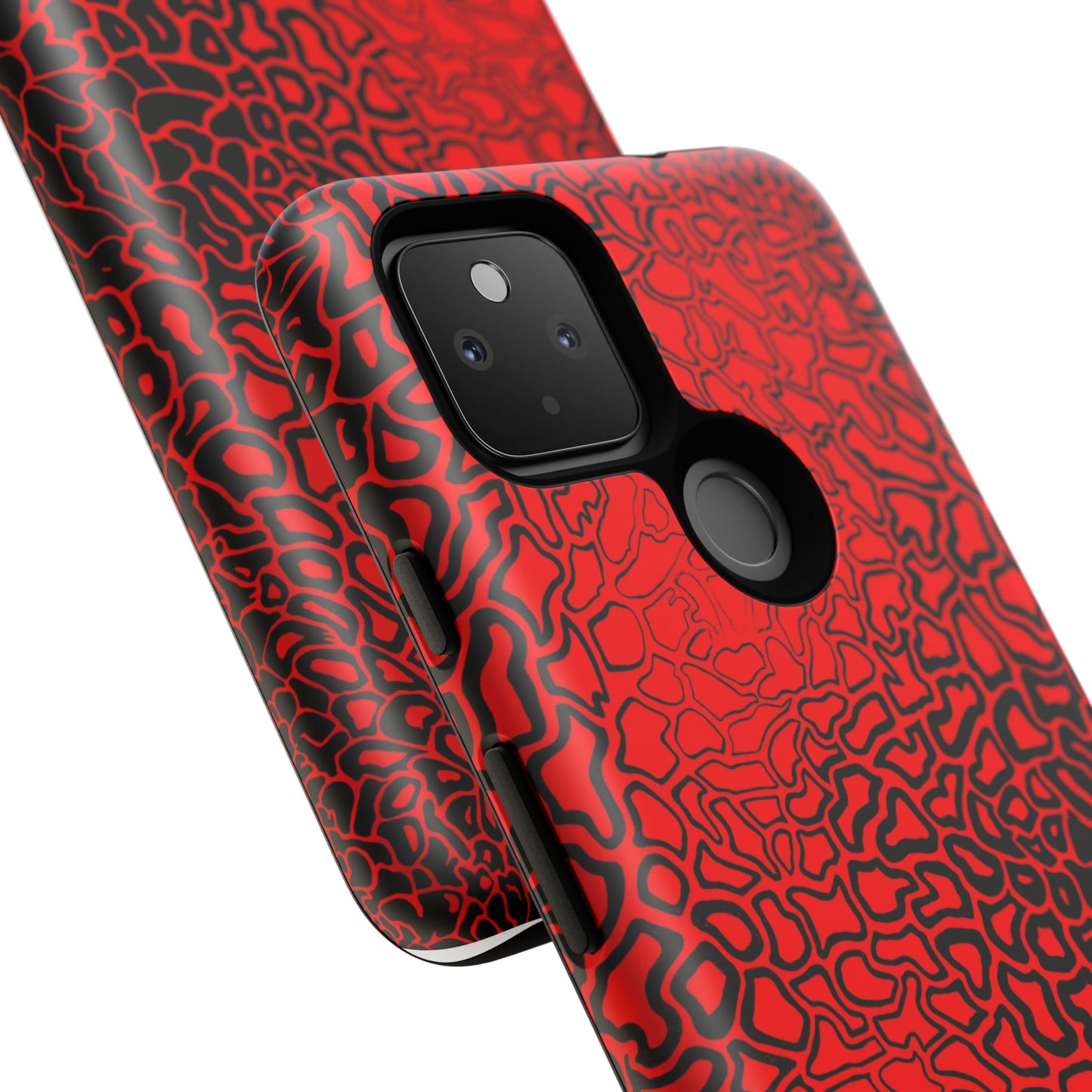 Pressure II Bold Phone Case - Tough Cases, Red Abstract Cell Phone Cover, Stylish Smartphone Protection, Unique Gift for Tech Lovers