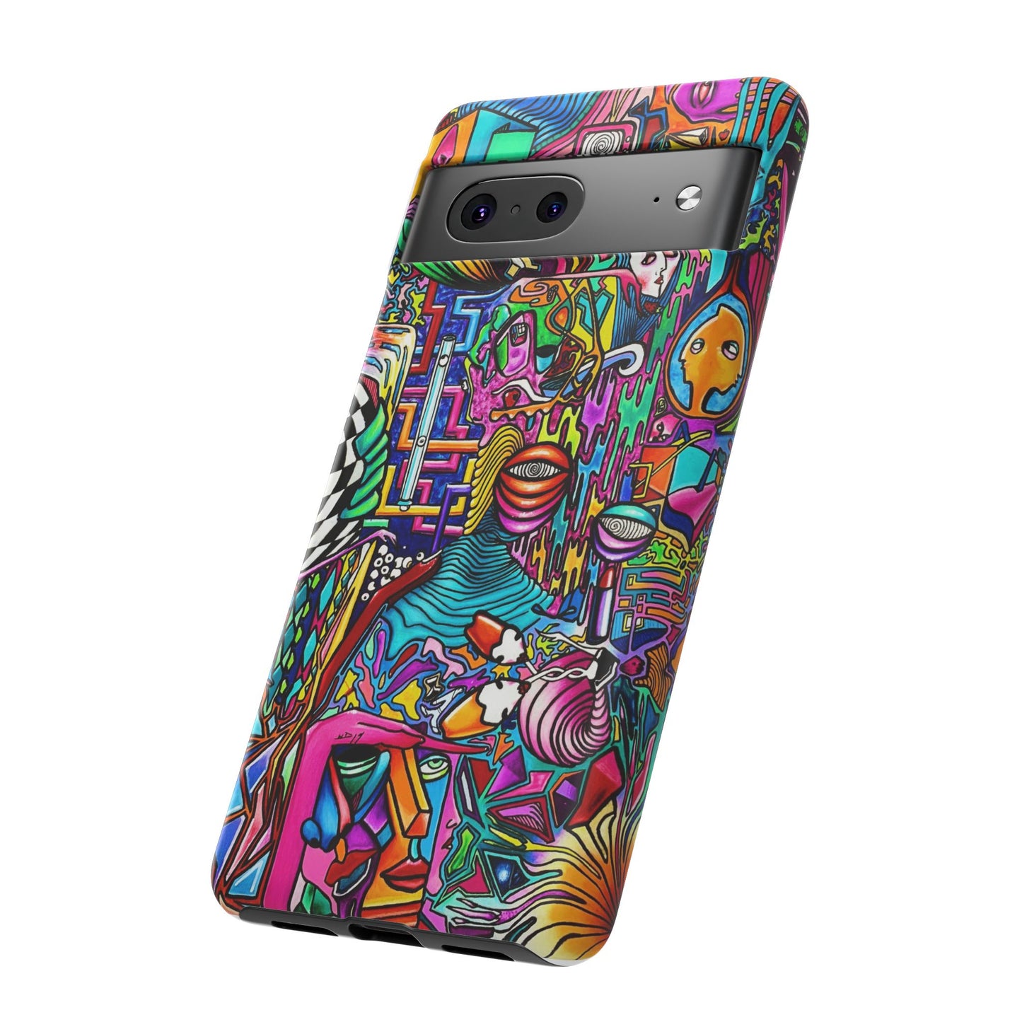 Dream World Vibrant Phone Case with Abstract Art | Tough Cases for Creative Souls, Colorful Accessories, Unique Gifts, Phone Protection, Artistic [...]